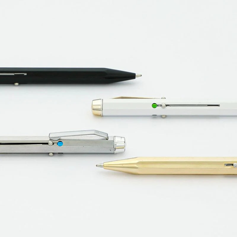Italian Steel 4 Color Ballpoint Pen | White