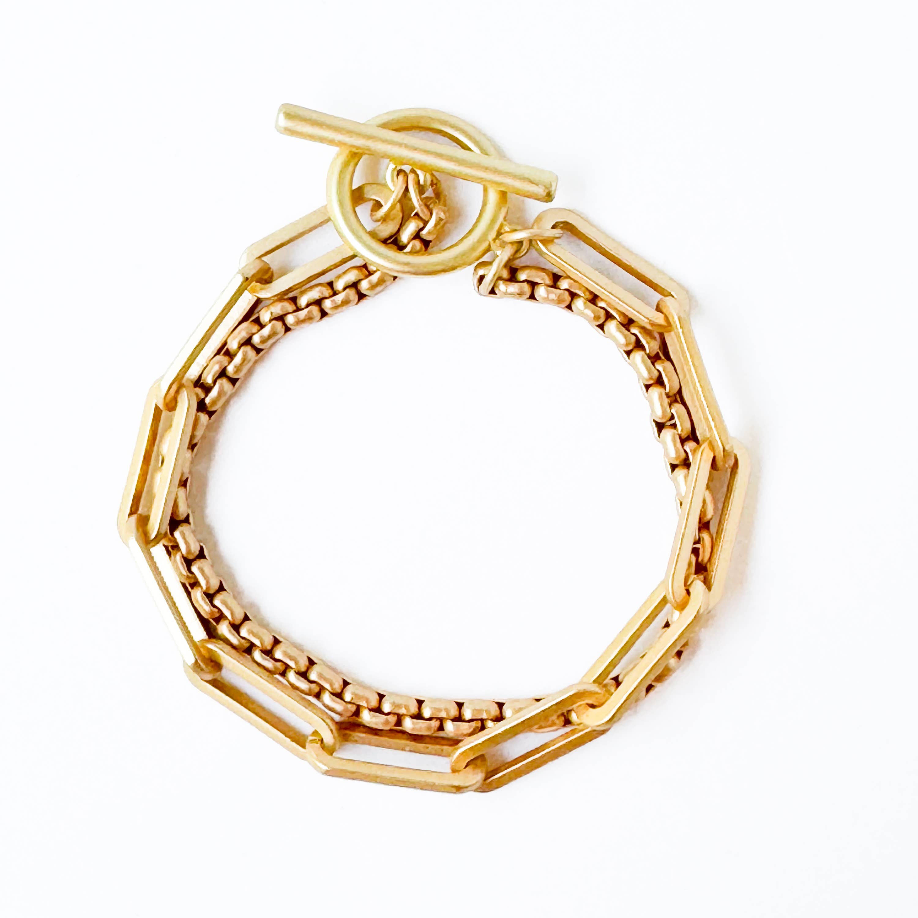 Handmade Double Bracelet With Toggle