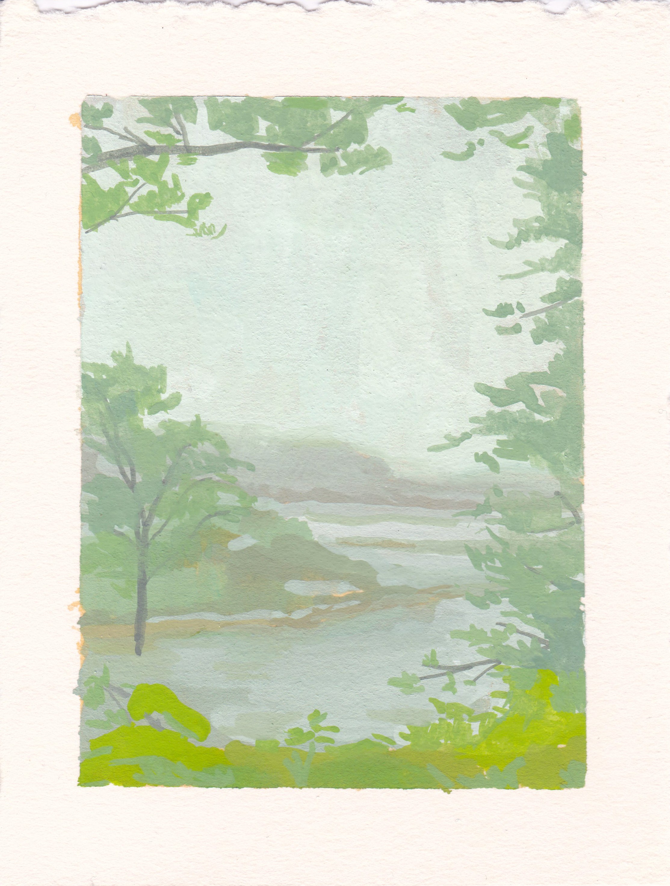 Looking to the wind dam - June 18th