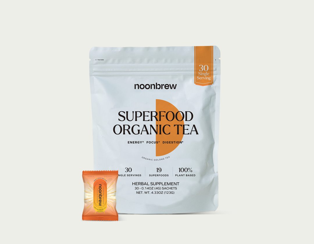 NoonBrew Superfood Organic Tea | 30 Single Sachets