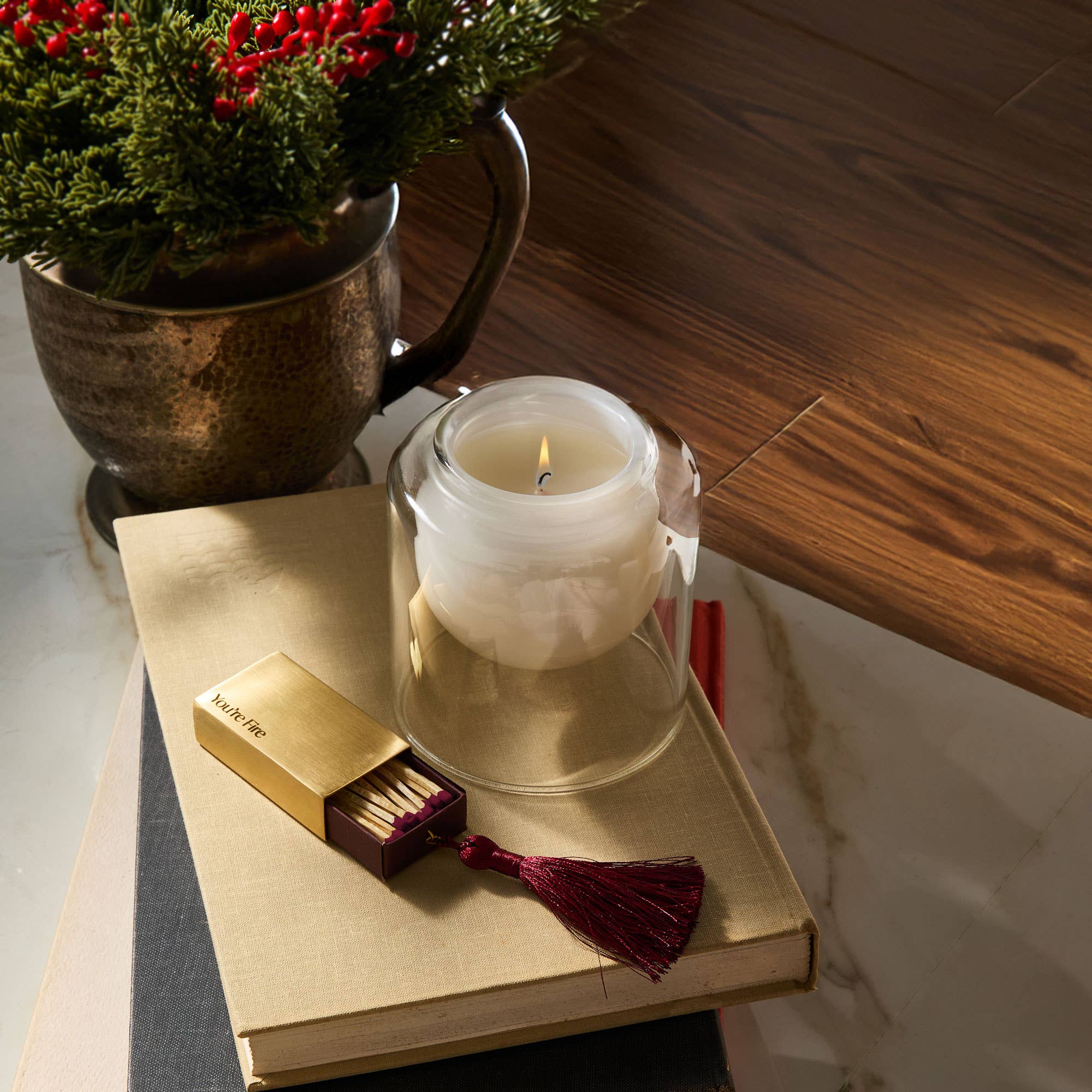 Merriment Brass Matchbox, You're Fire