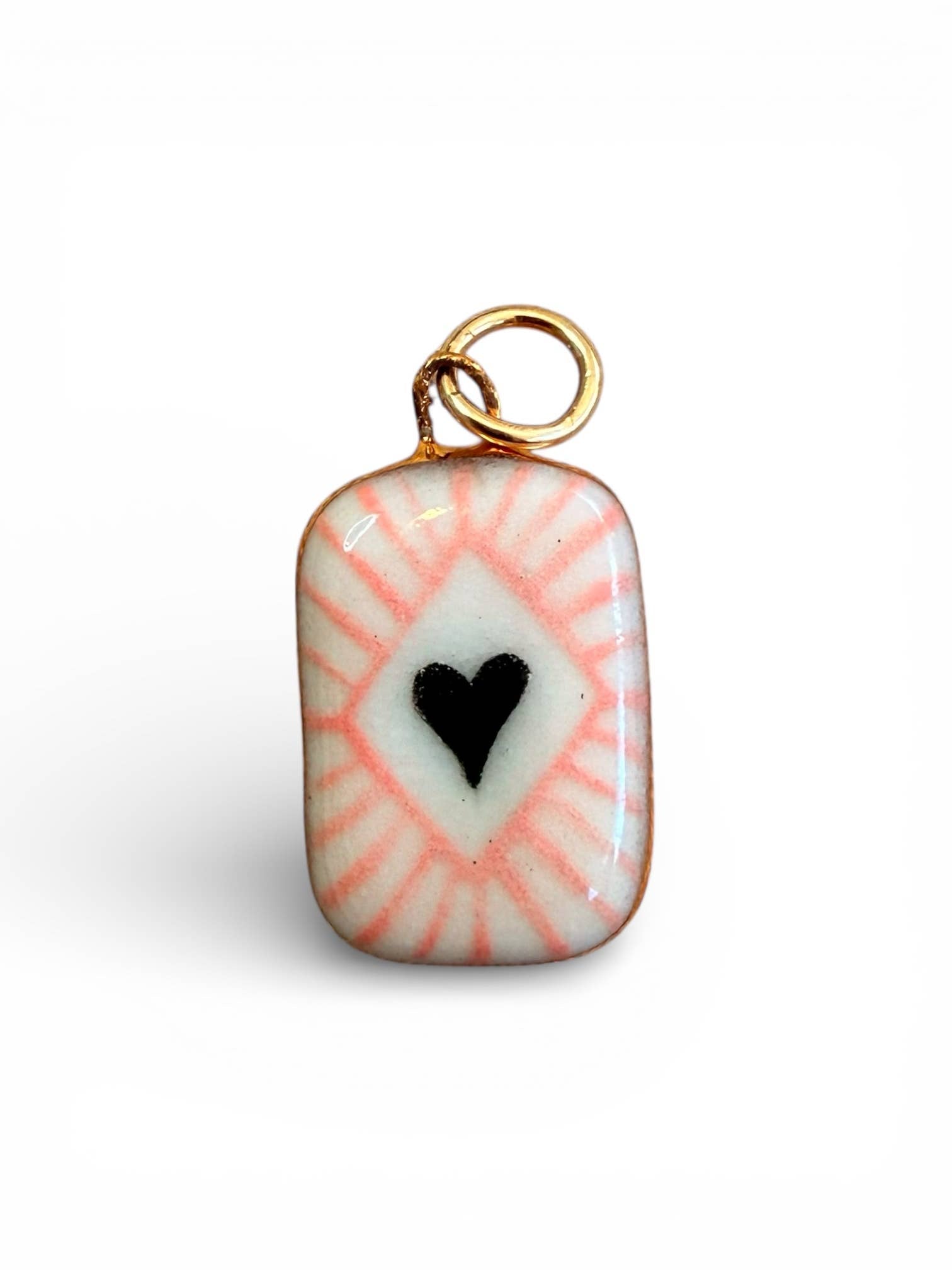 Shining Heart Diamond Charm 