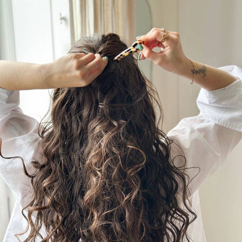 Round Tortoiseshell Hair Pin