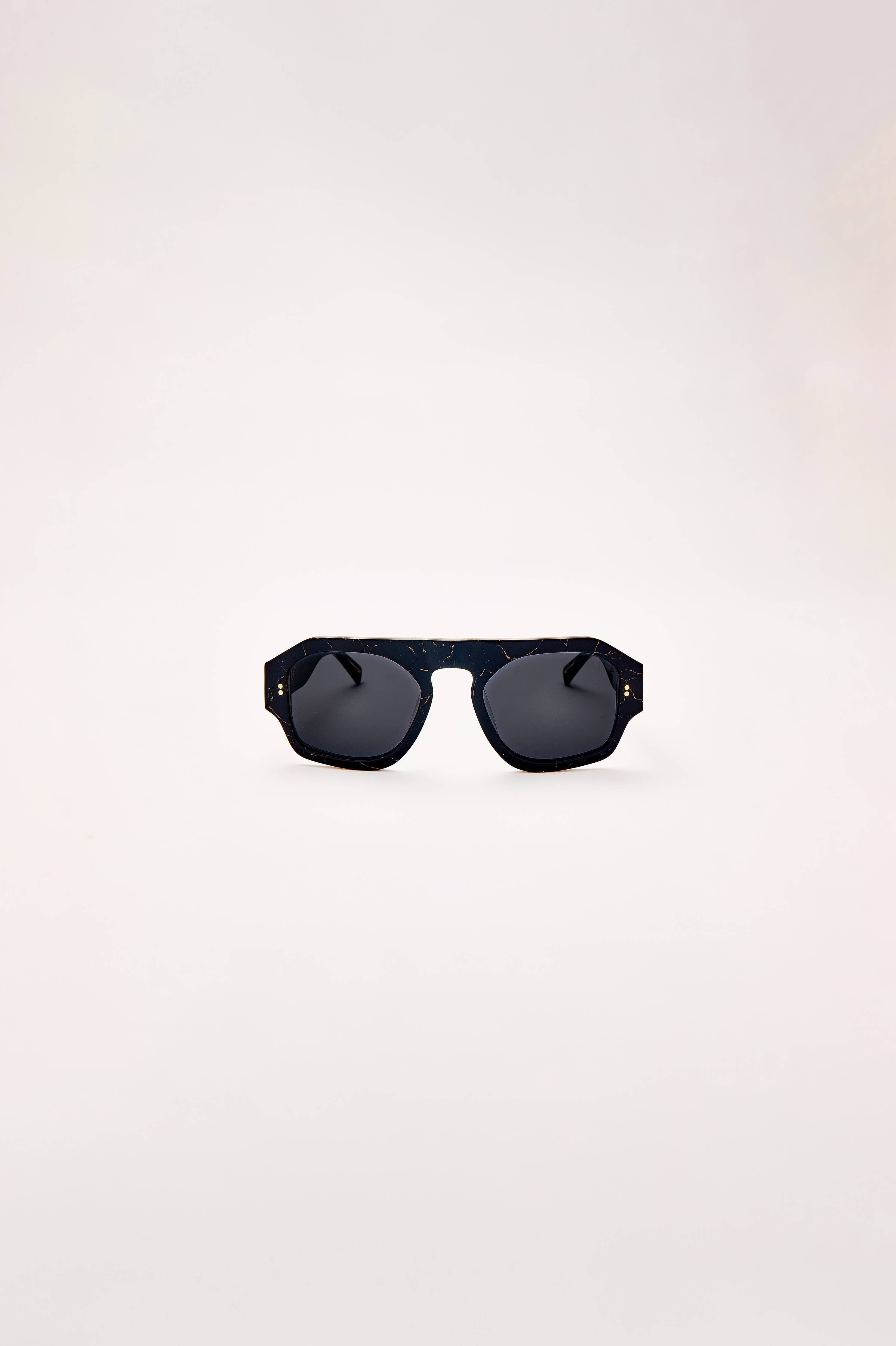 SARDINE - Louie - Nouveau Noir Aviator Sunglasses