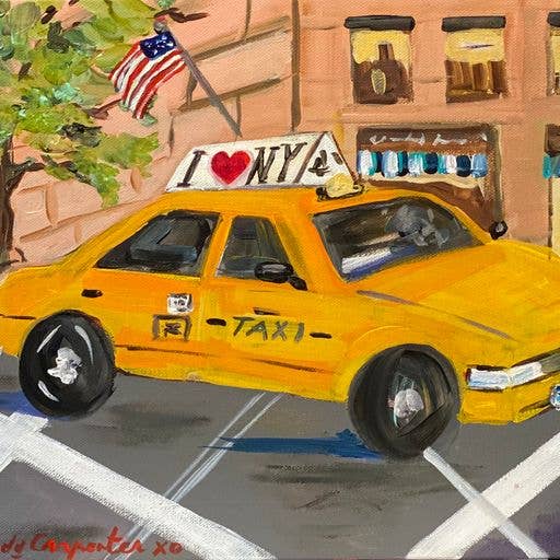 NYC Yellow Taxi Greeting Card