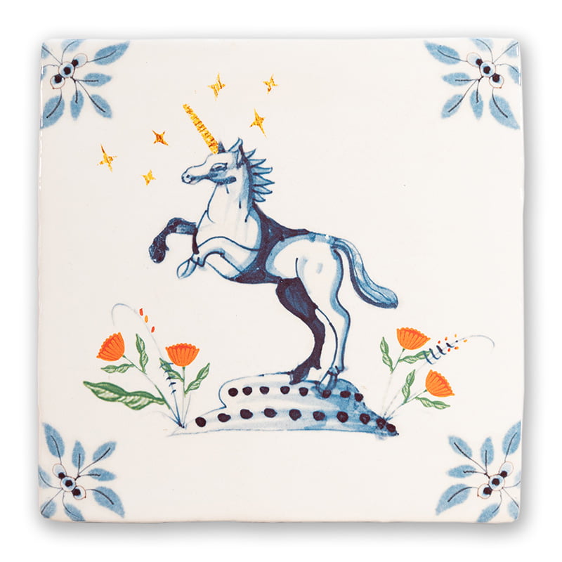 Rare Sighting Delft Tile