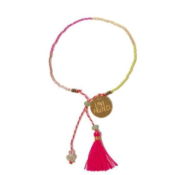 Fair-trade Bali Unity Beaded Bracelet | Pink