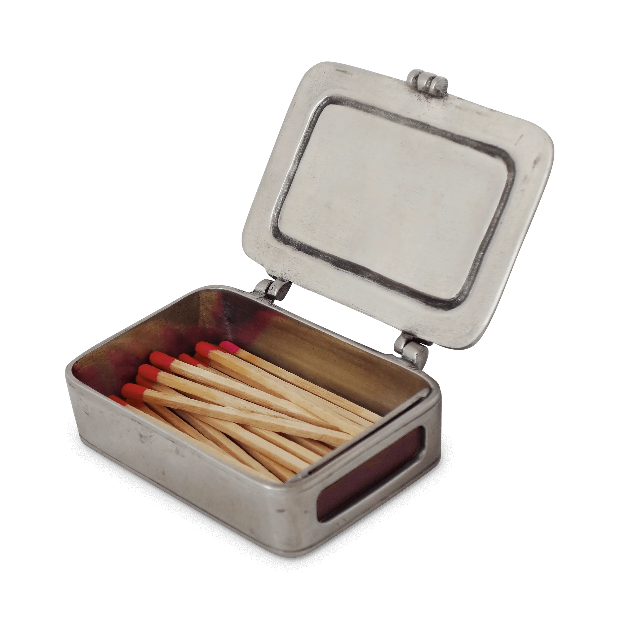 MATCH Pewter Matchbox with Striker + Matches