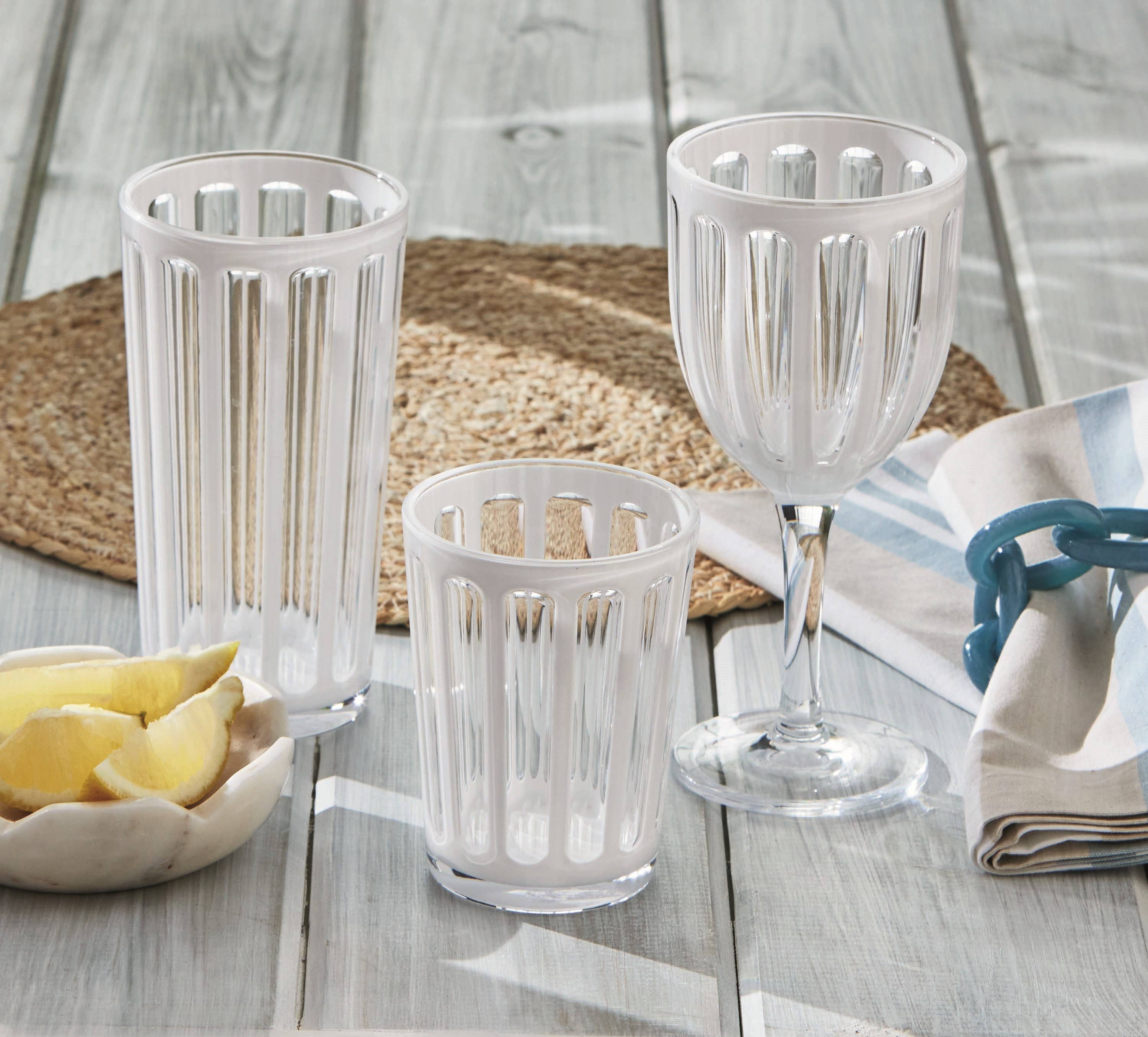 Villa Acrylic Tumbler White Everyday