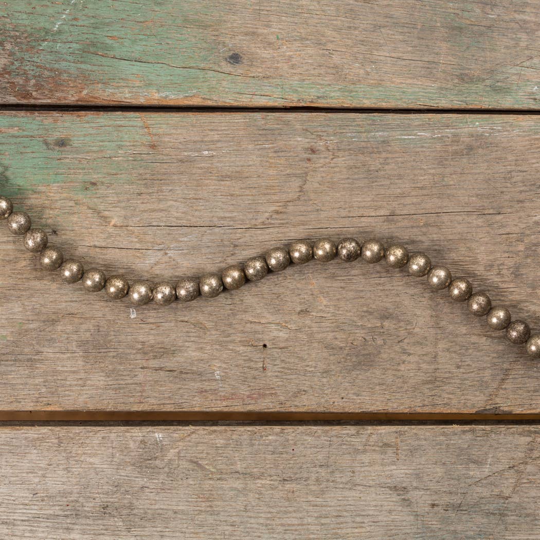 AGED SILVER BEAD GARLAND