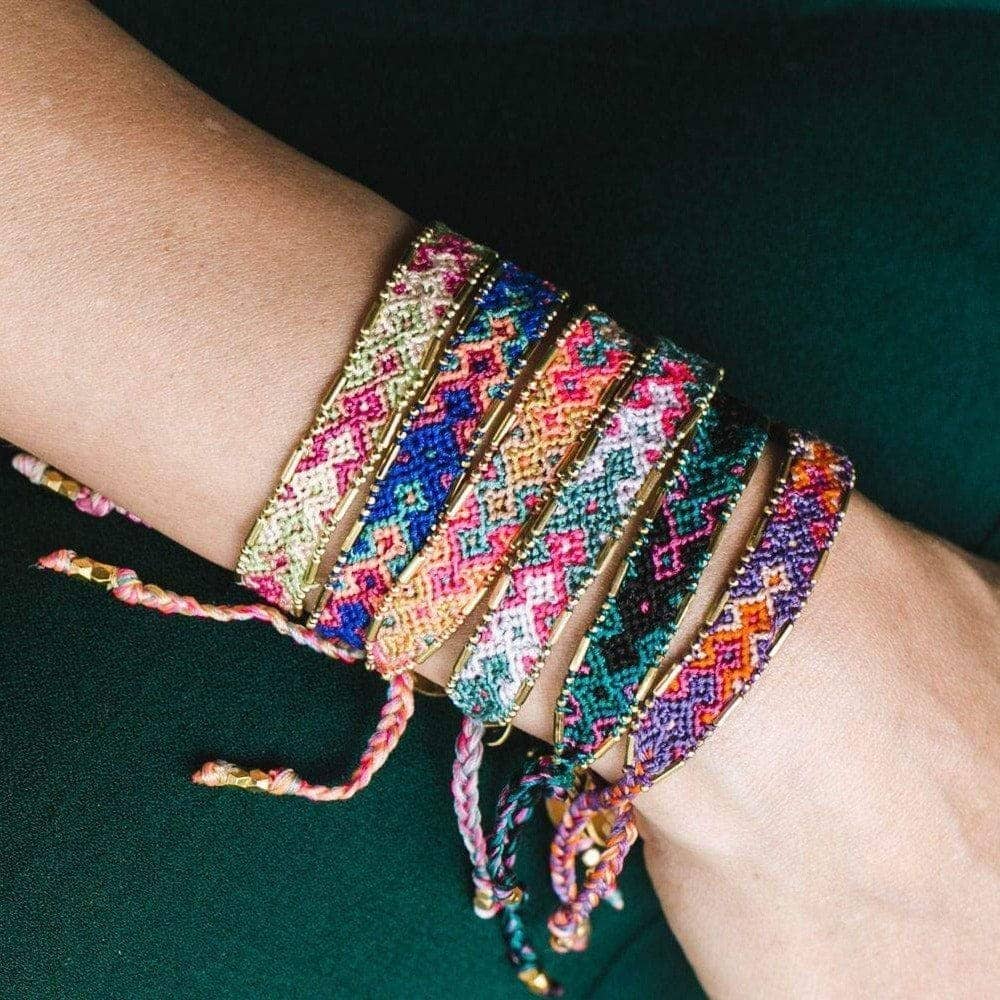 Fair-trade Bali Friendship Bracelet | Fire Stream