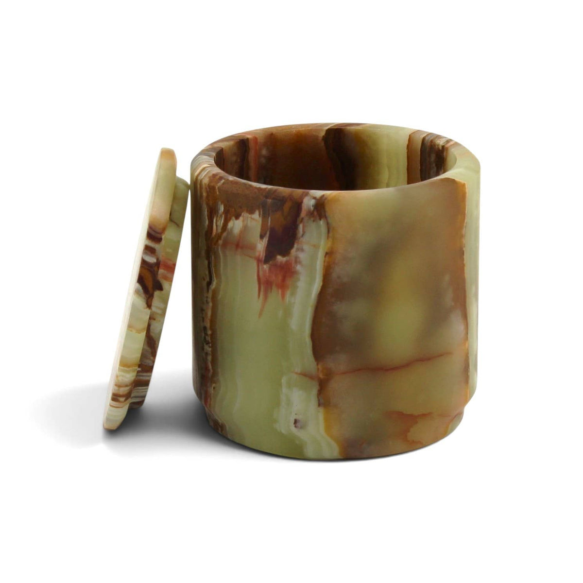 Eris Collection Zafferano Verde Onyx Honed Canister