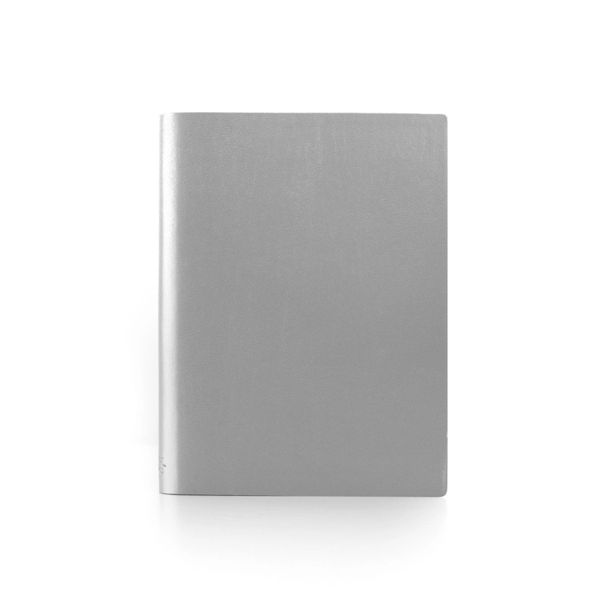 Eco Silver Recycled Large Leather Notebook