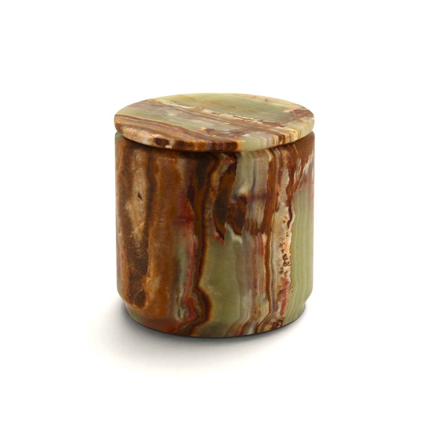 Eris Collection Zafferano Verde Onyx Honed Canister