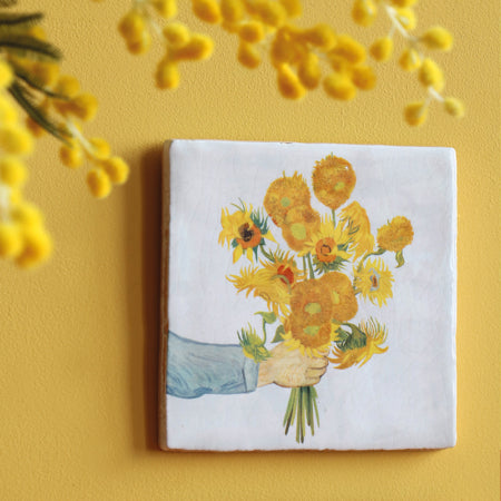 Sunshine Bouquet Delft Tile