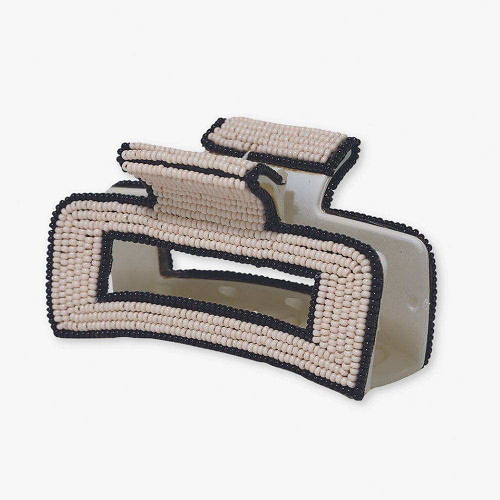 Lola Solid Color With Piped Edges Claw Ivory