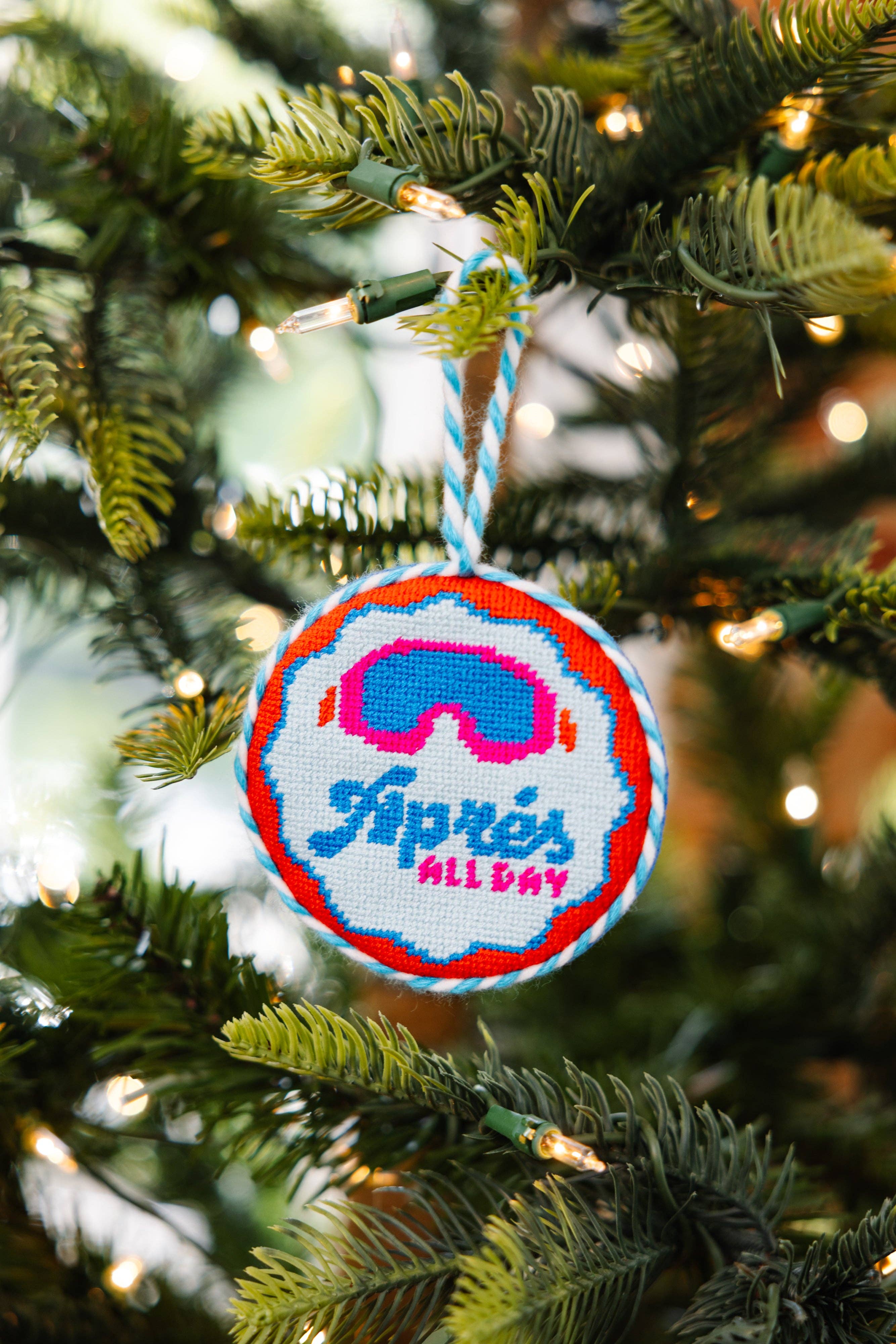 Needlepoint Ornament - Apres All Day