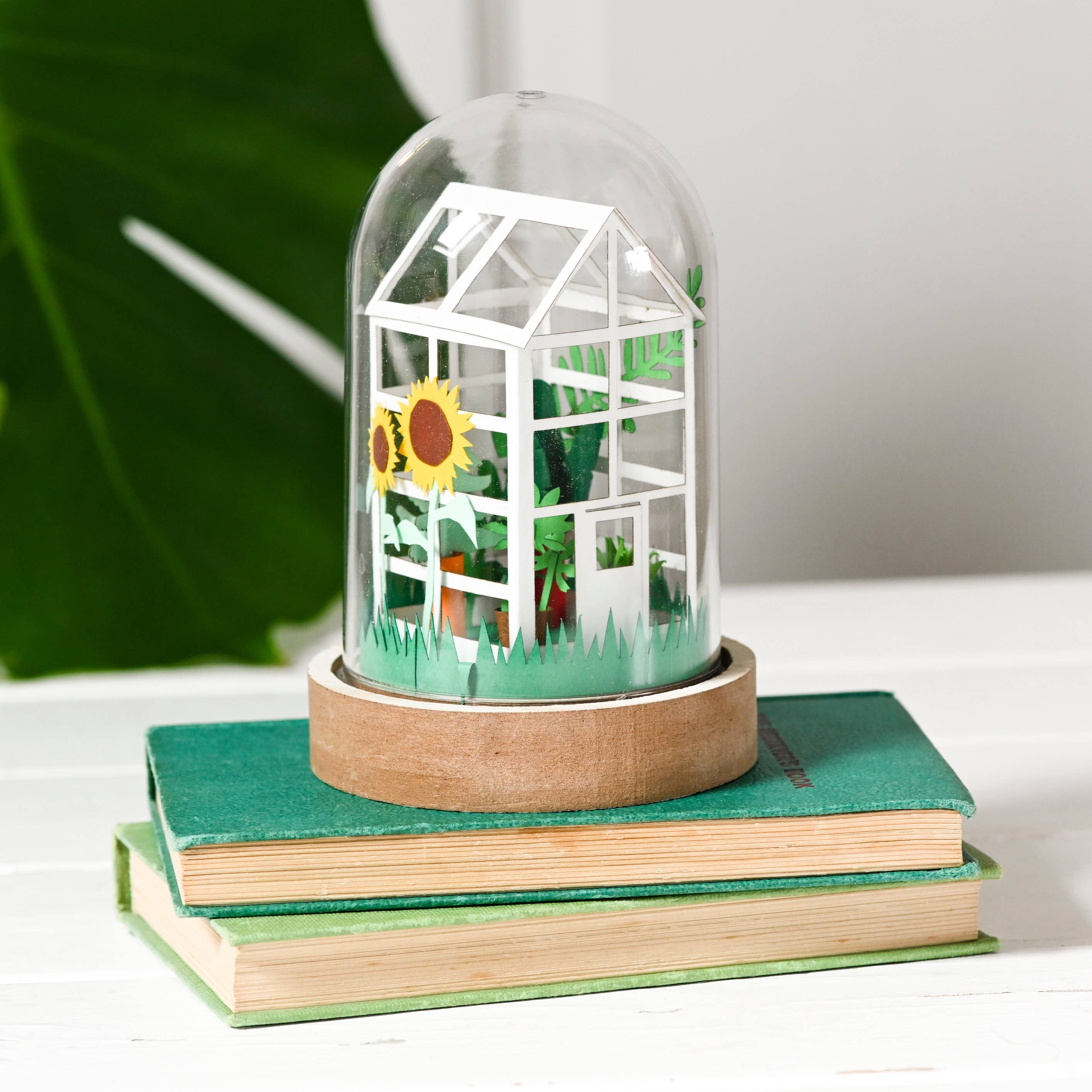DIY paper greenhouse craft kit