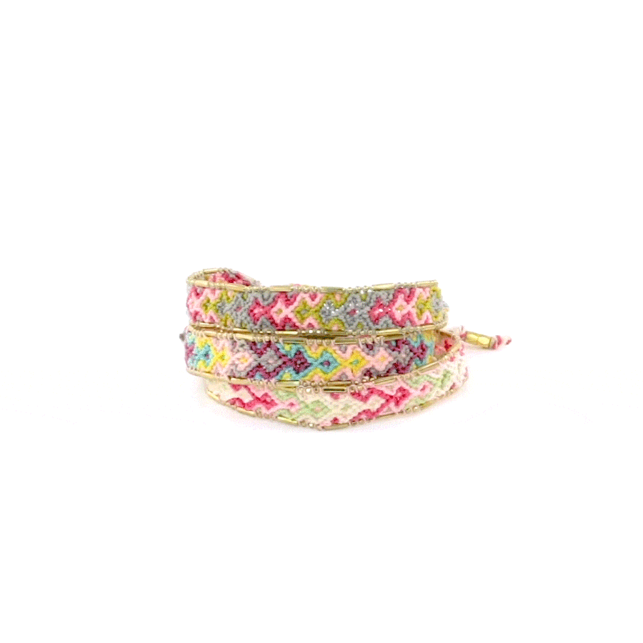 Fair-trade Bali Friendship Bracelet | Bloom Violet