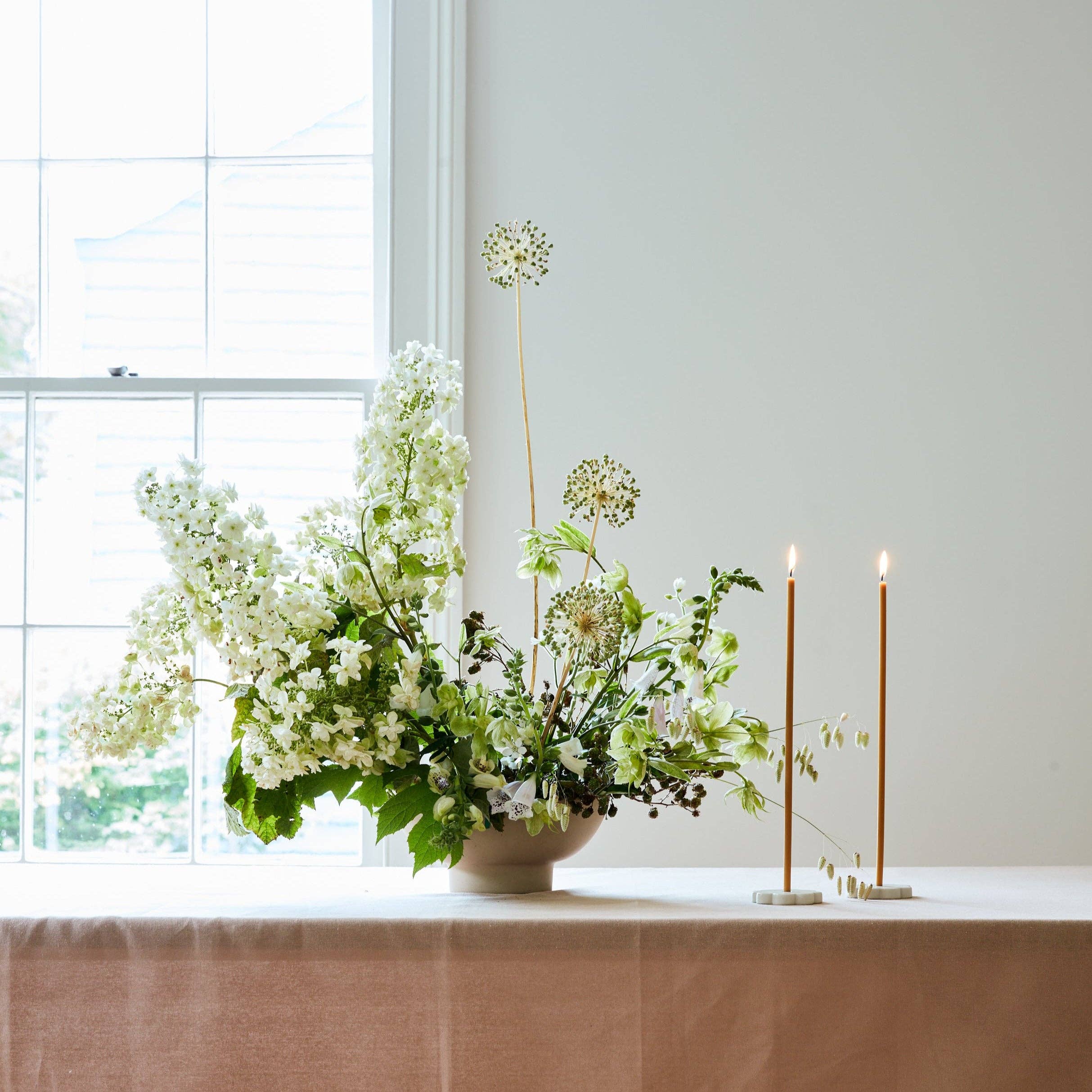 Fleur Long Stem Candle Holder