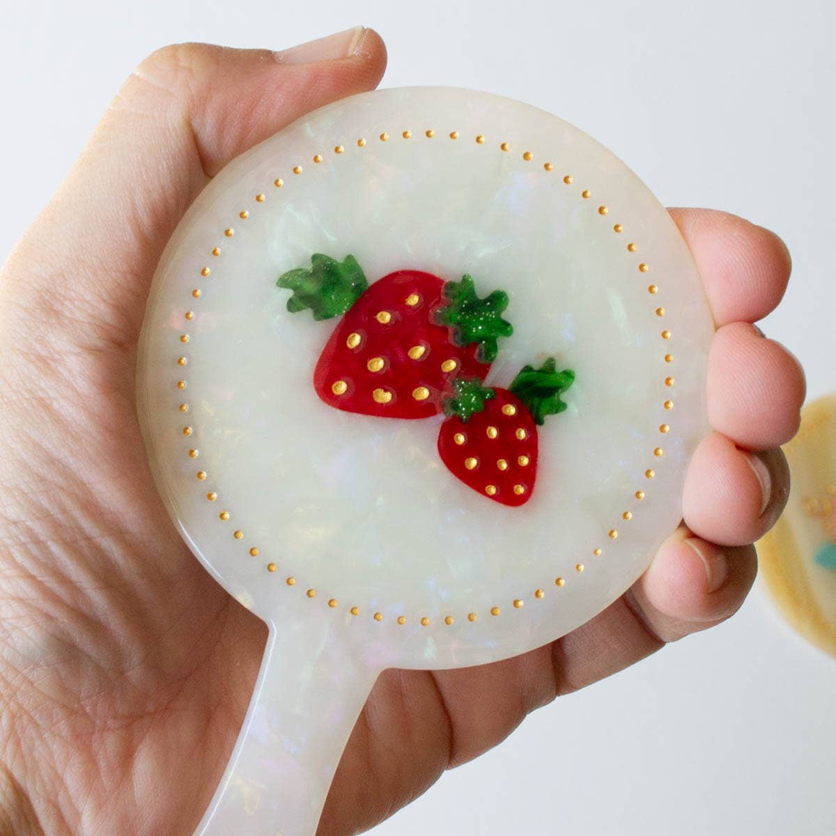 Eco Strawberry Hand Mirror