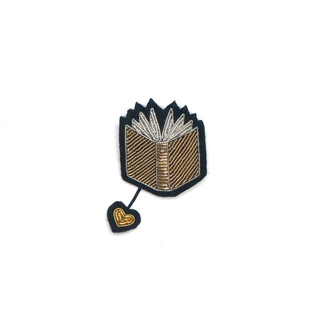 Looking for the Book Embroidered Proust Pin