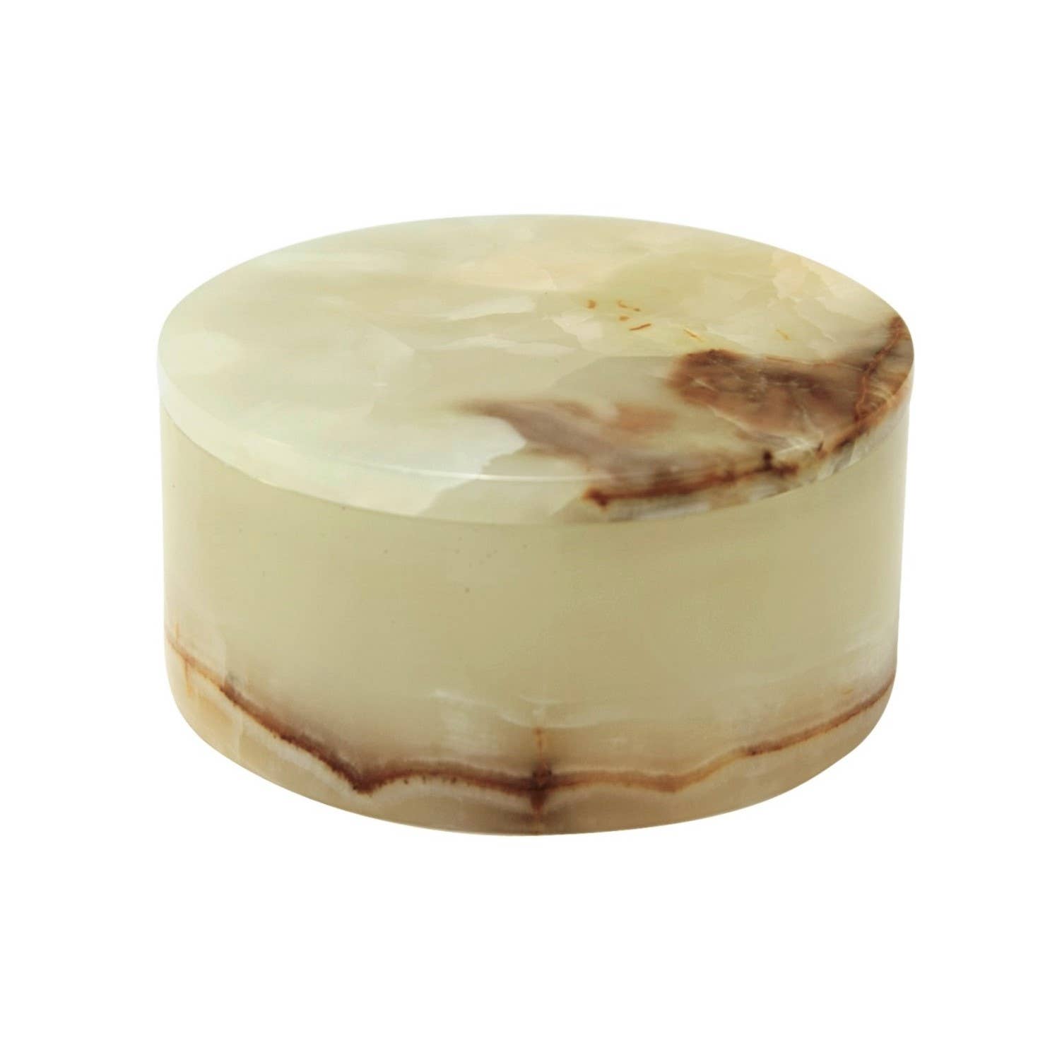 Eirenne Collection 5" Light Green Onyx Polished Finish Circ
