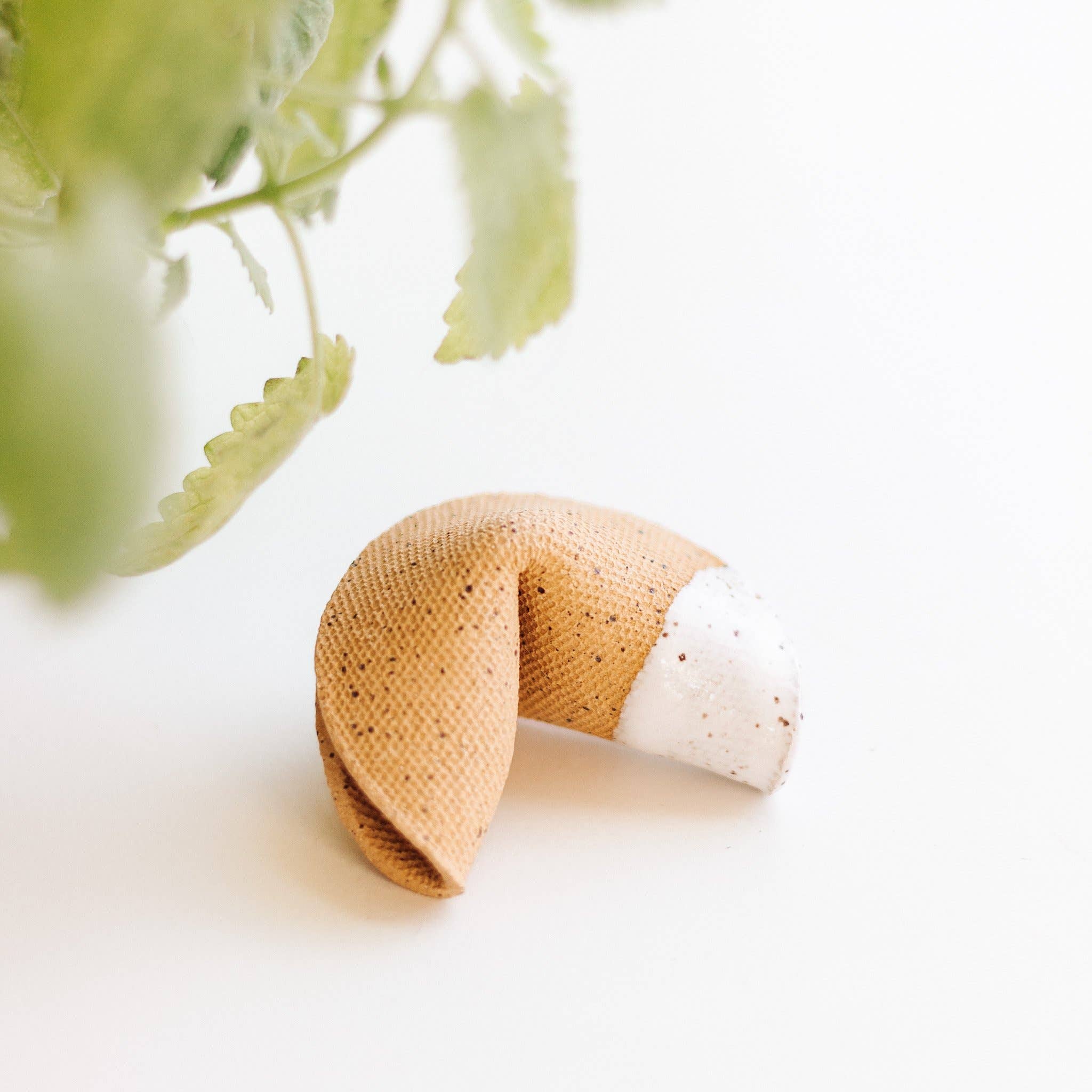 Ceramic Fortune Cookie