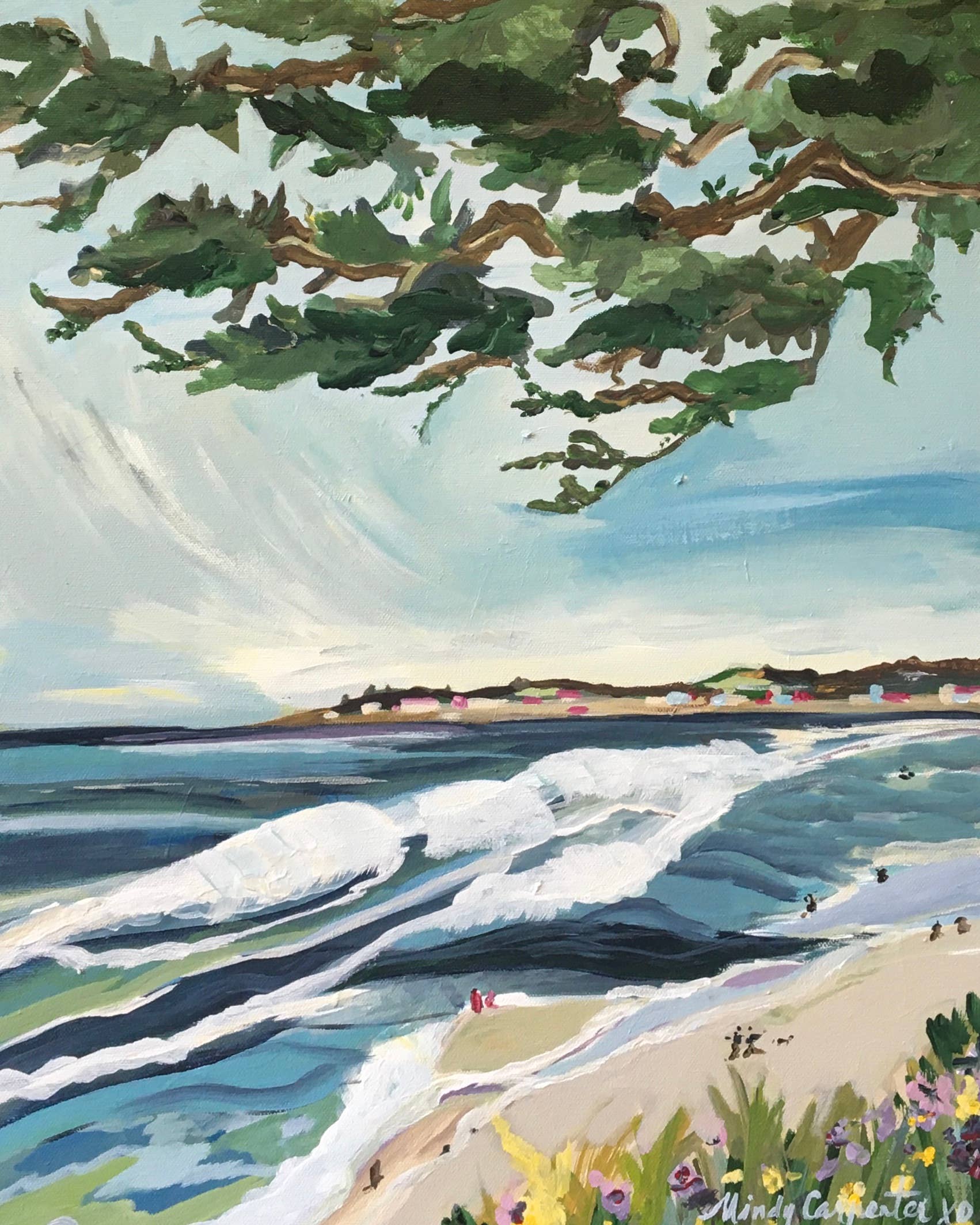 Carmel Beach Postcard