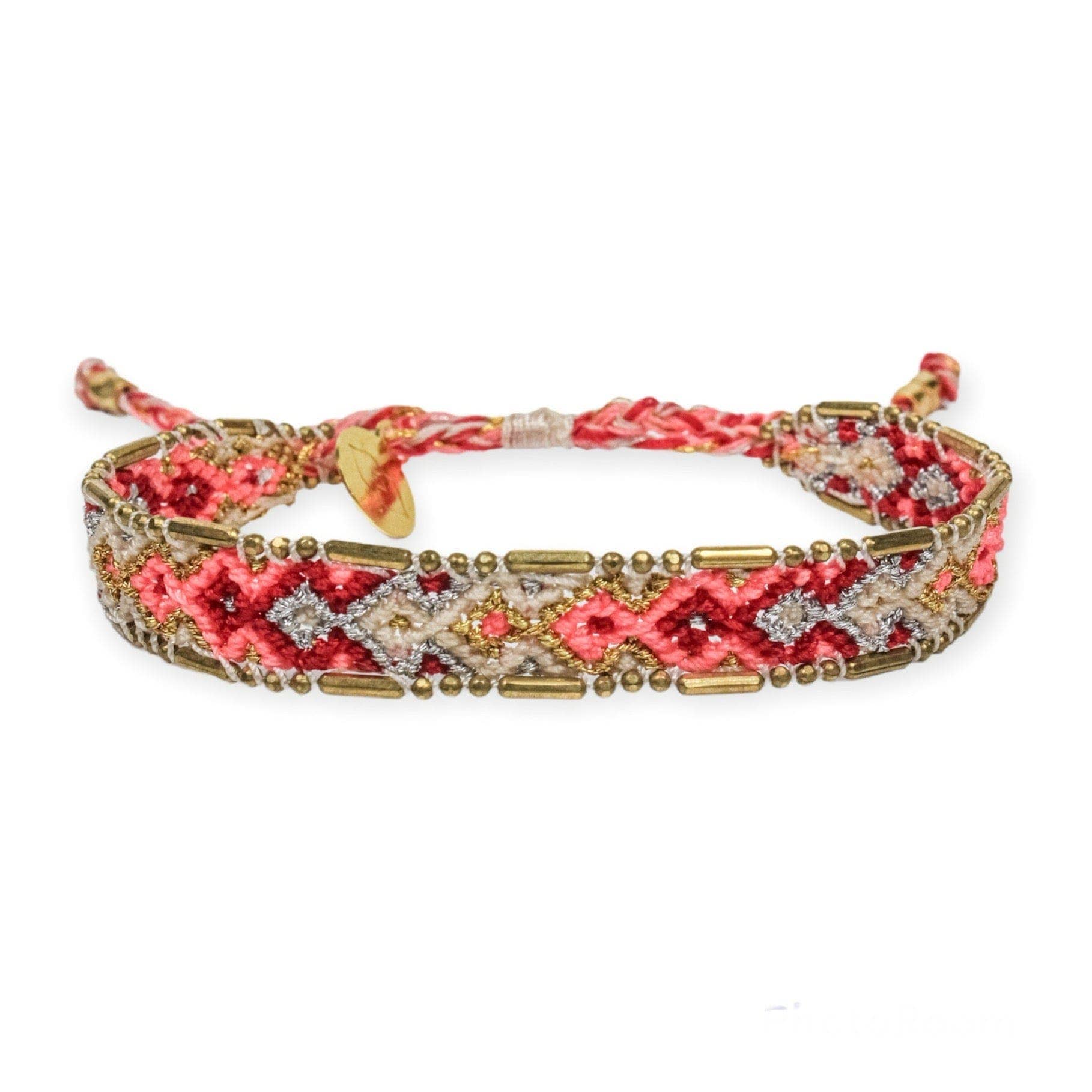 Fair-trade Bali Metallic Friendship Bracelet | Glow Lava
