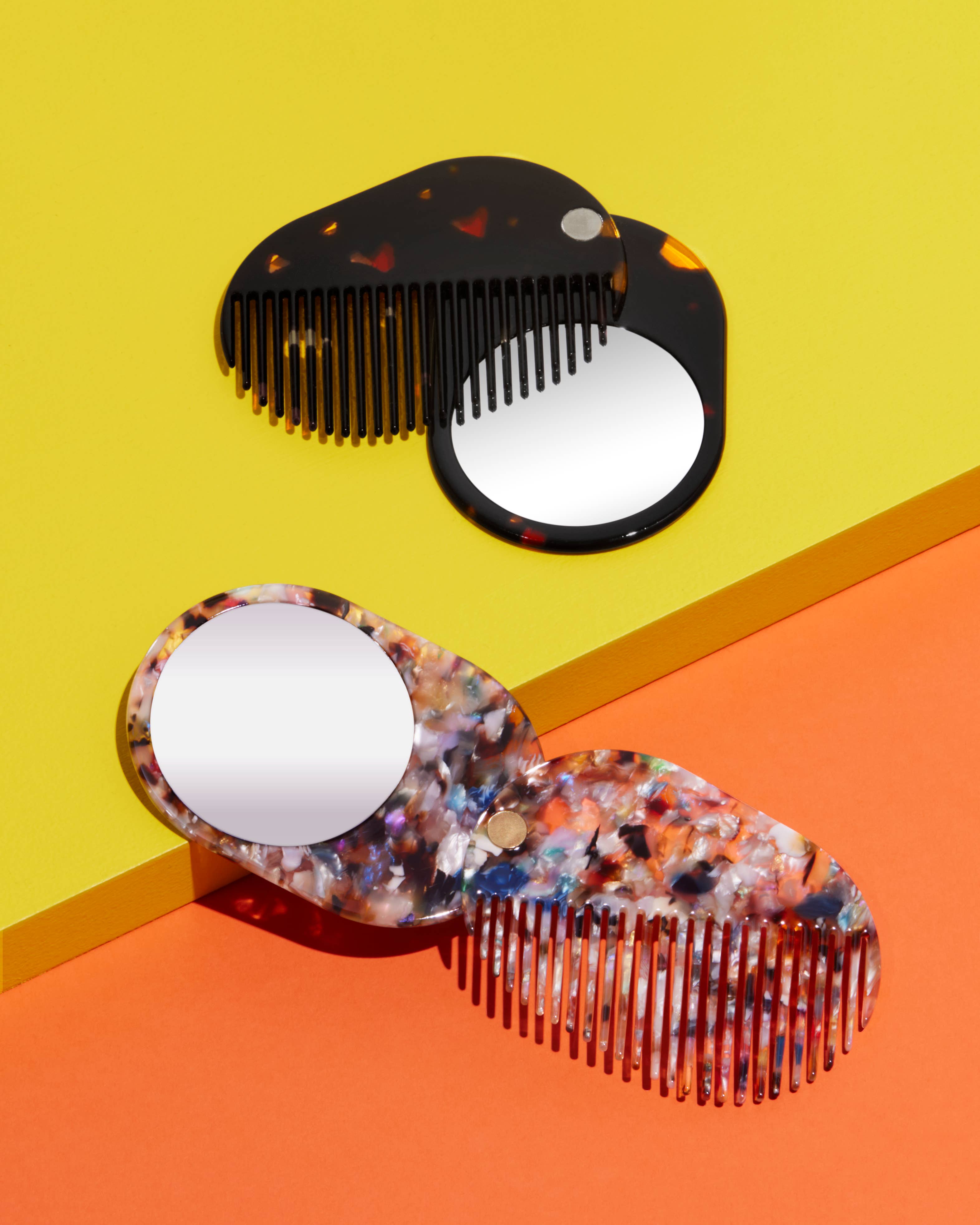 2 in 1 Pocket Comb Mirror in Multi Party