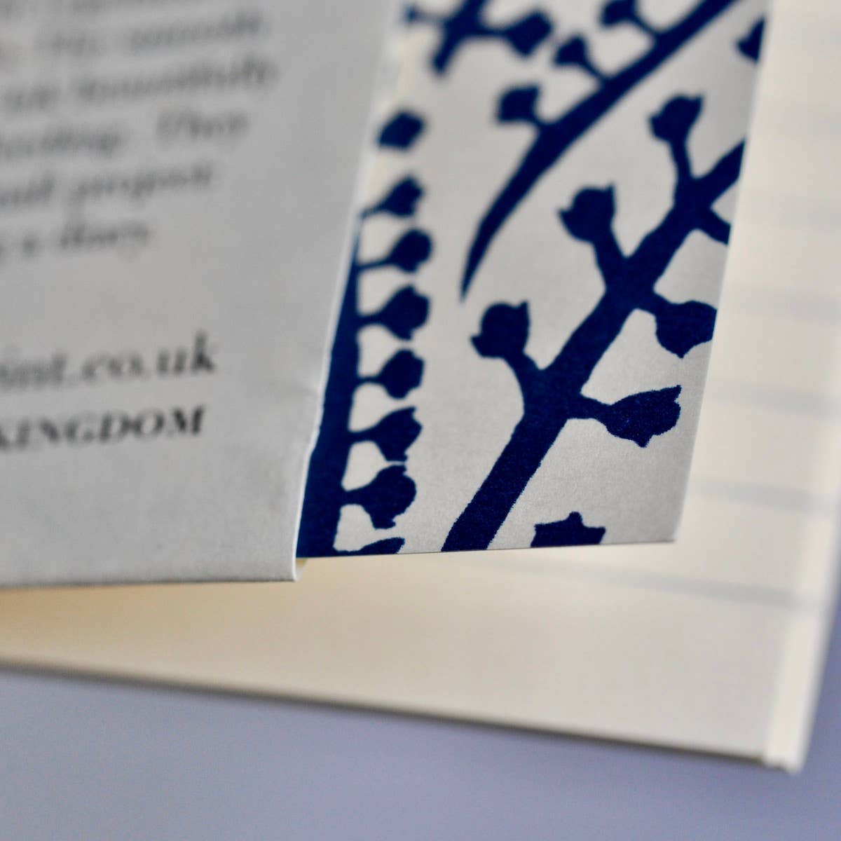 Exercise Book Seaweed Paisley Prussian Blue (Lined)