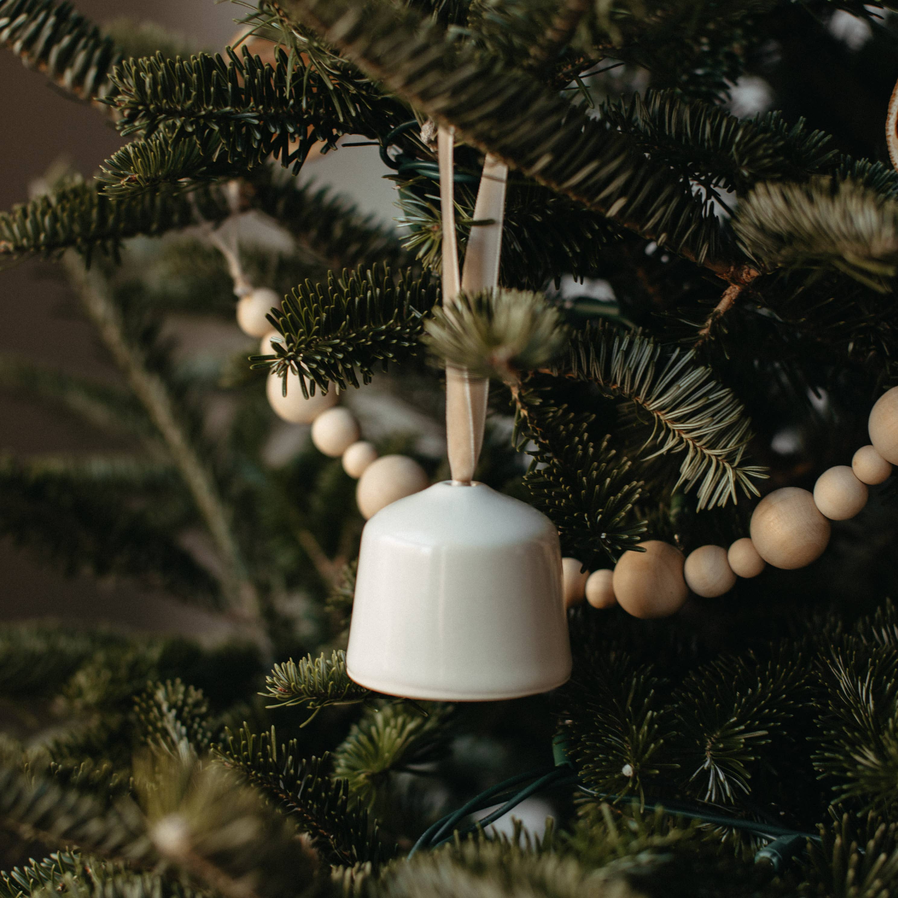 Handmade Porcelain Bell Ornament No. 2