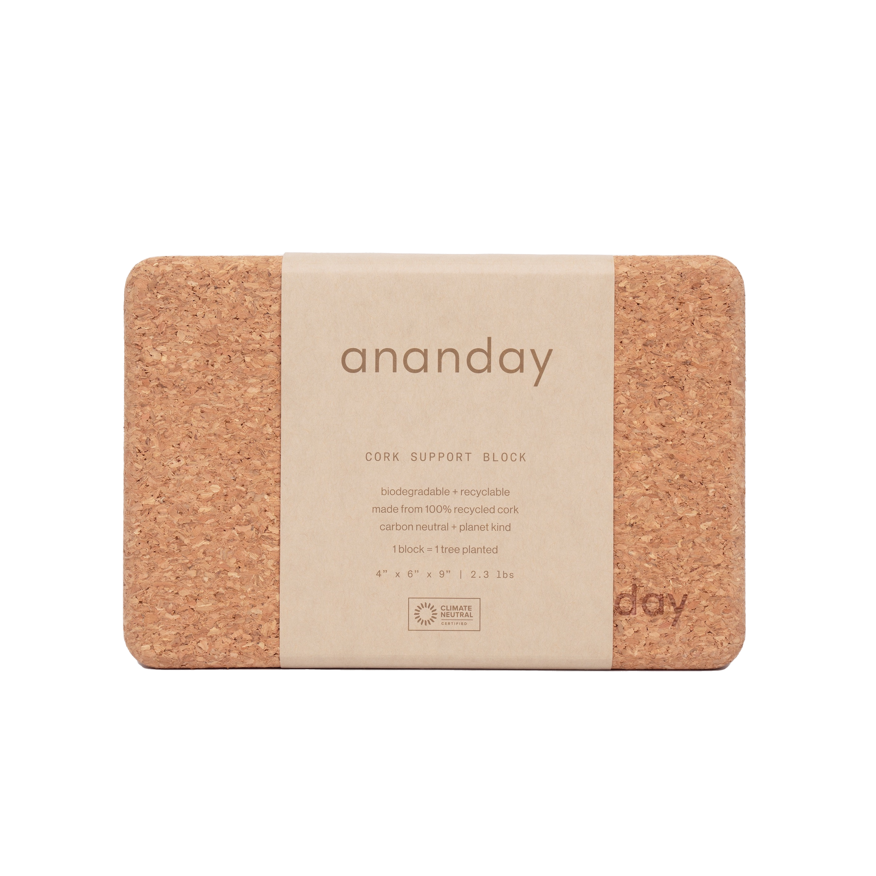 Eco Cork Yoga Block