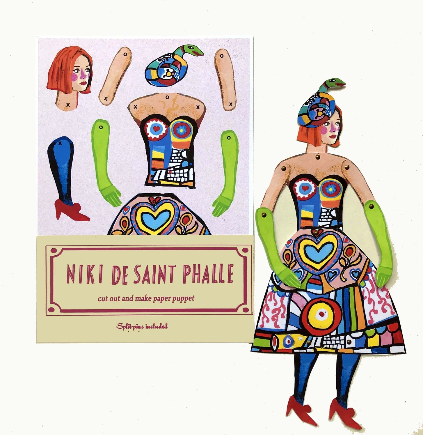 Nike De Saint Phalle Cut + Make Paper Puppet