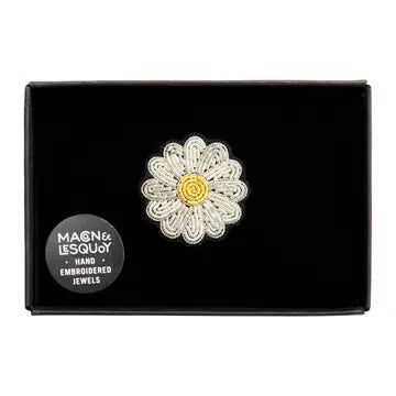 Daisy Embroidered Pin