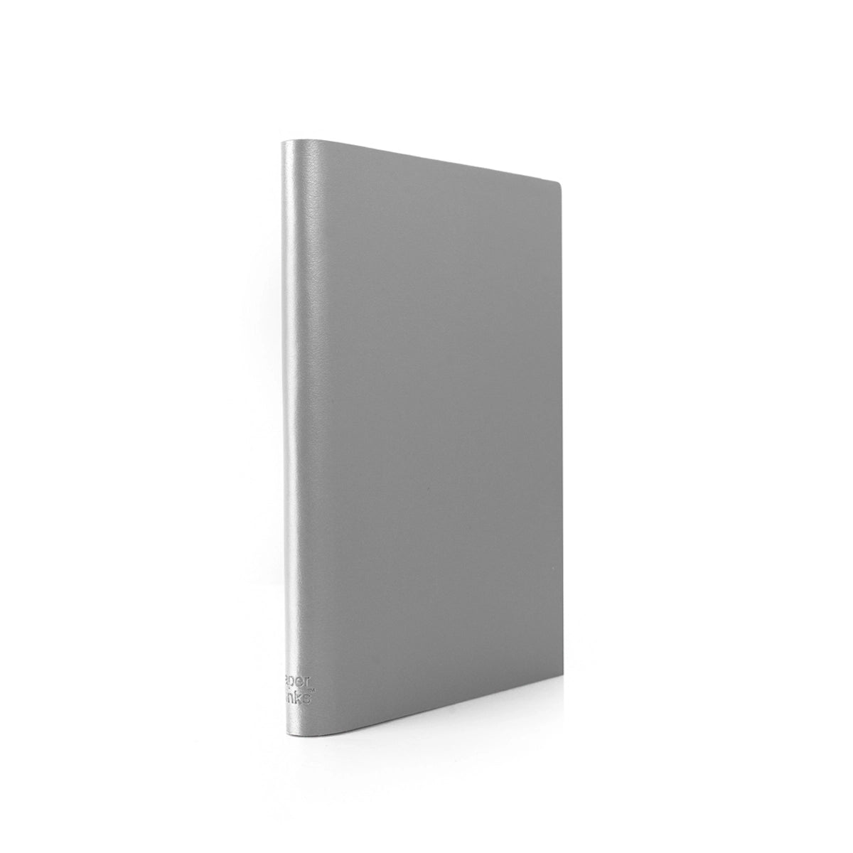 Eco Silver Recycled Large Leather Notebook