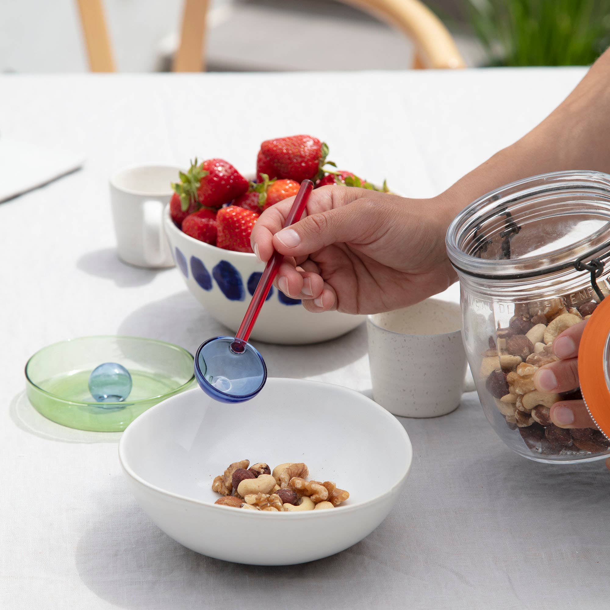 Duo Tone Glass Spoon