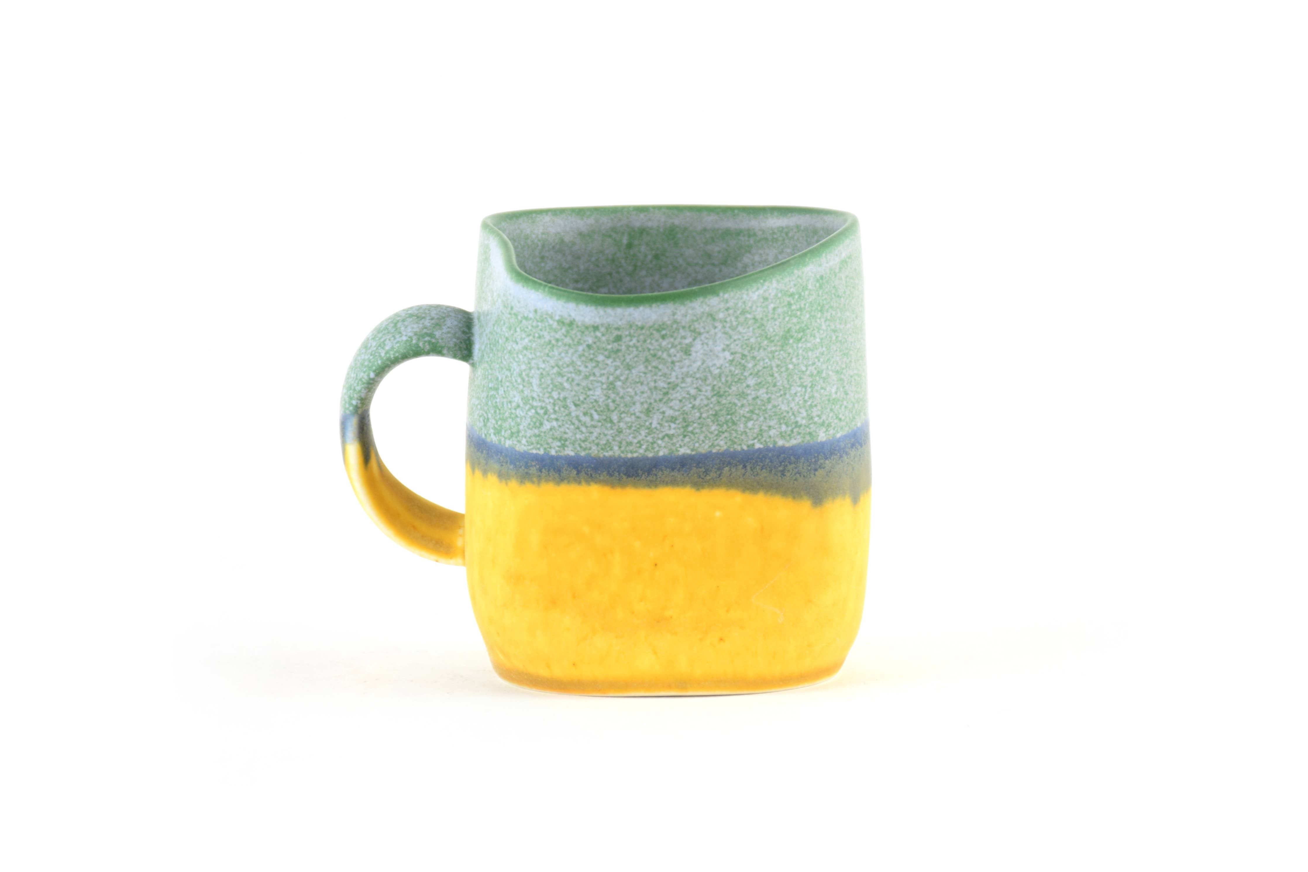 Handmade Golden Yarrow Distortion Mug