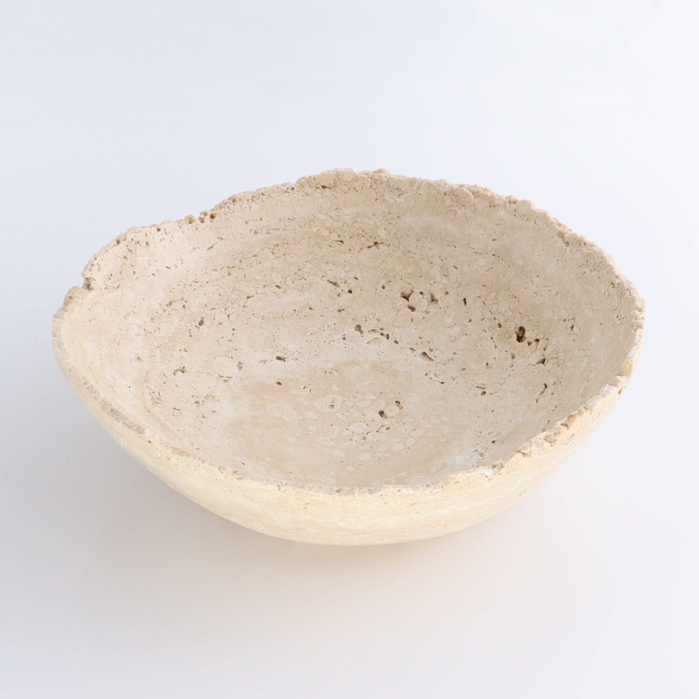 One Travertine Bowl Large