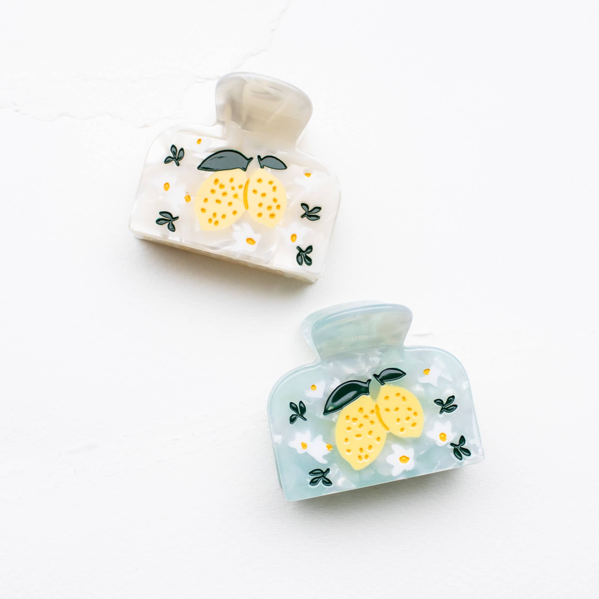 Eco Lemon Tree Hair Claw Clip | Mint