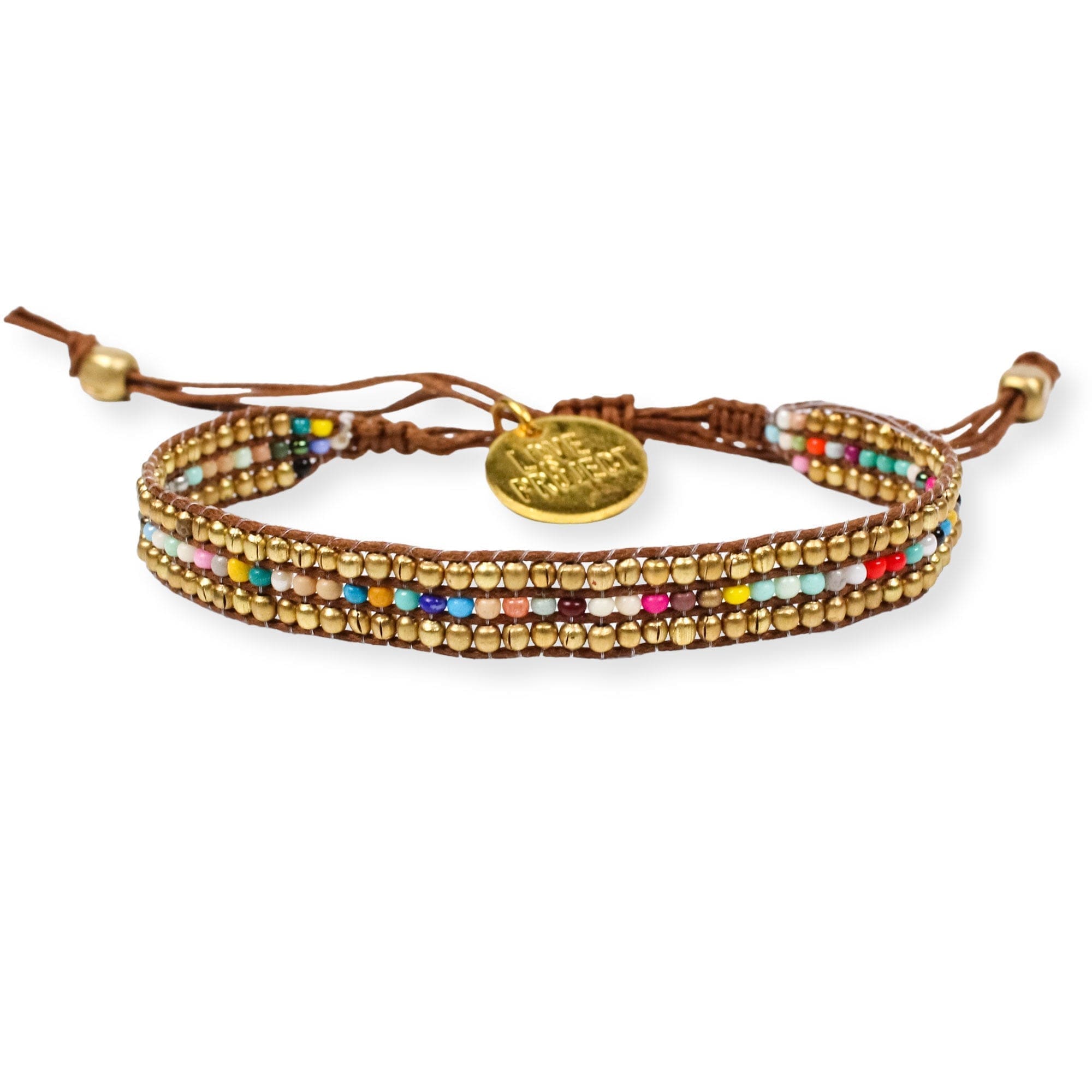 Skinny Gold Darjeeling Rainbow Bracelet