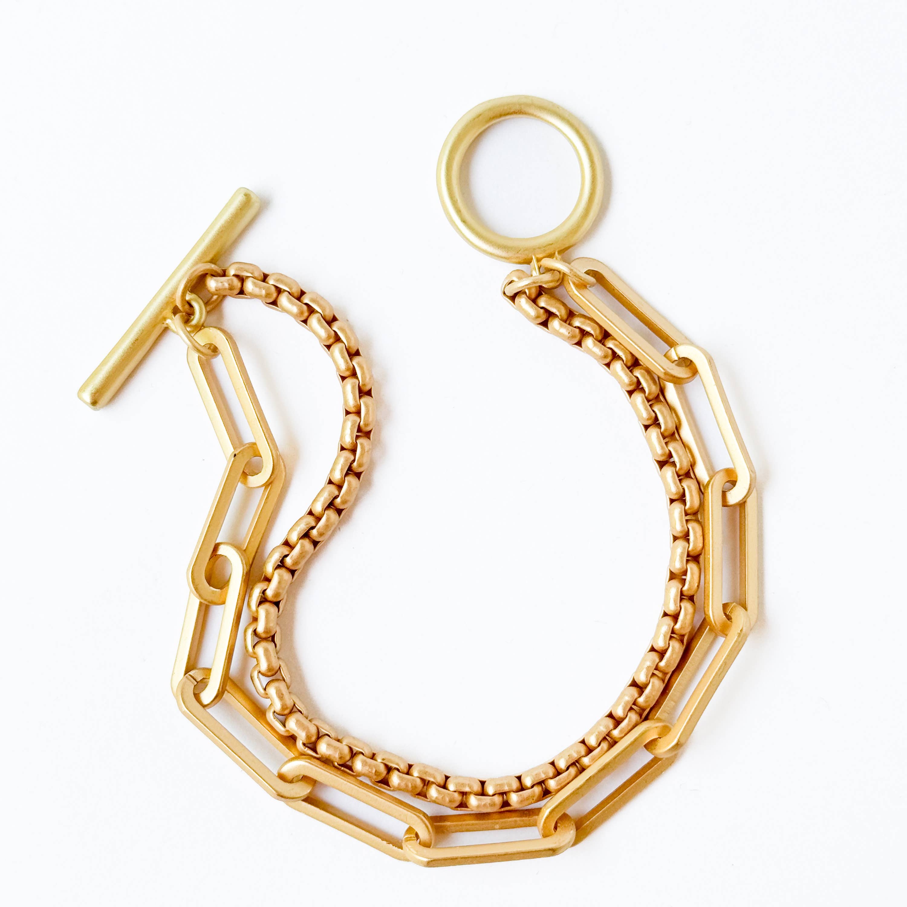 Handmade Double Bracelet With Toggle