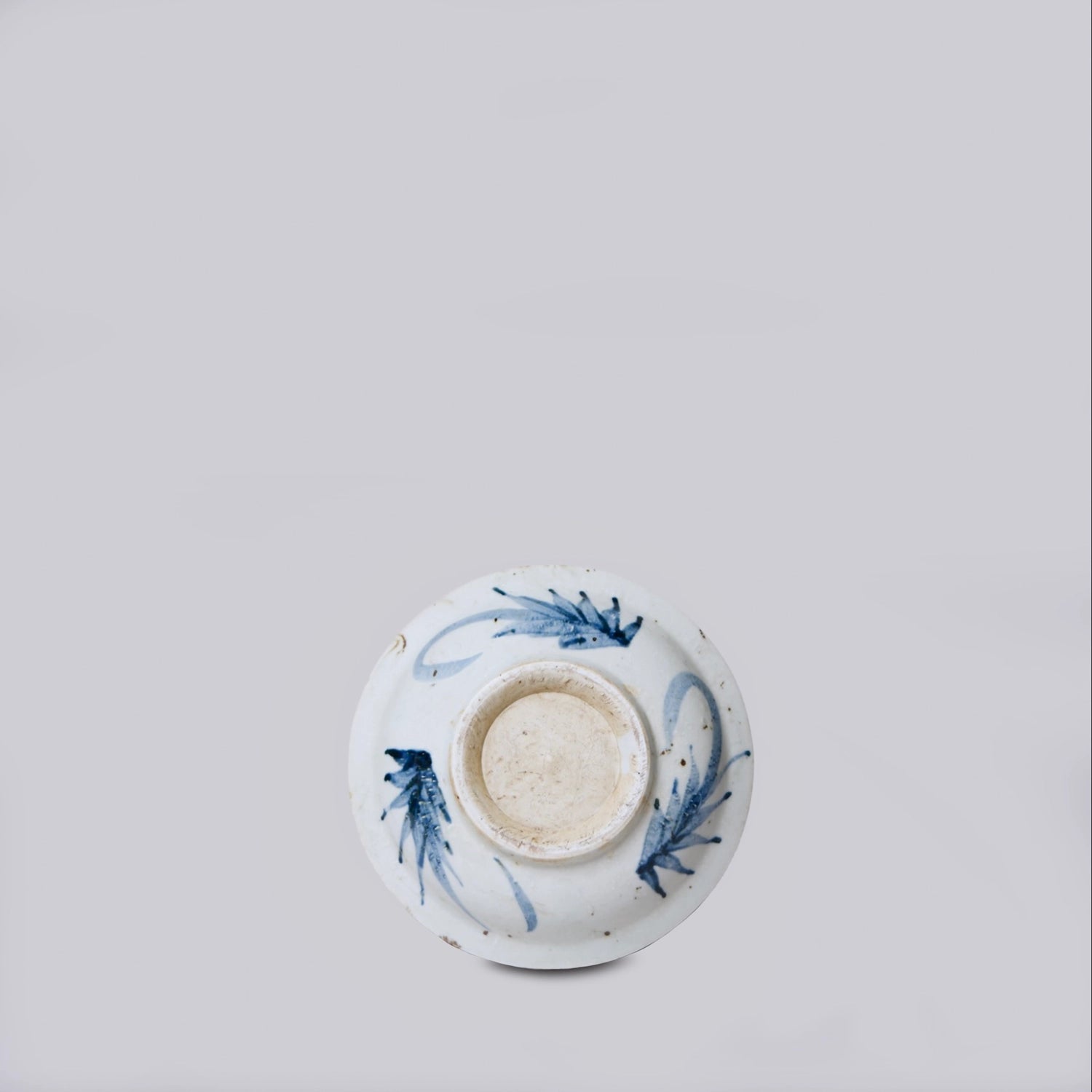 Small Blue + White Porcelain Noble Character Dish