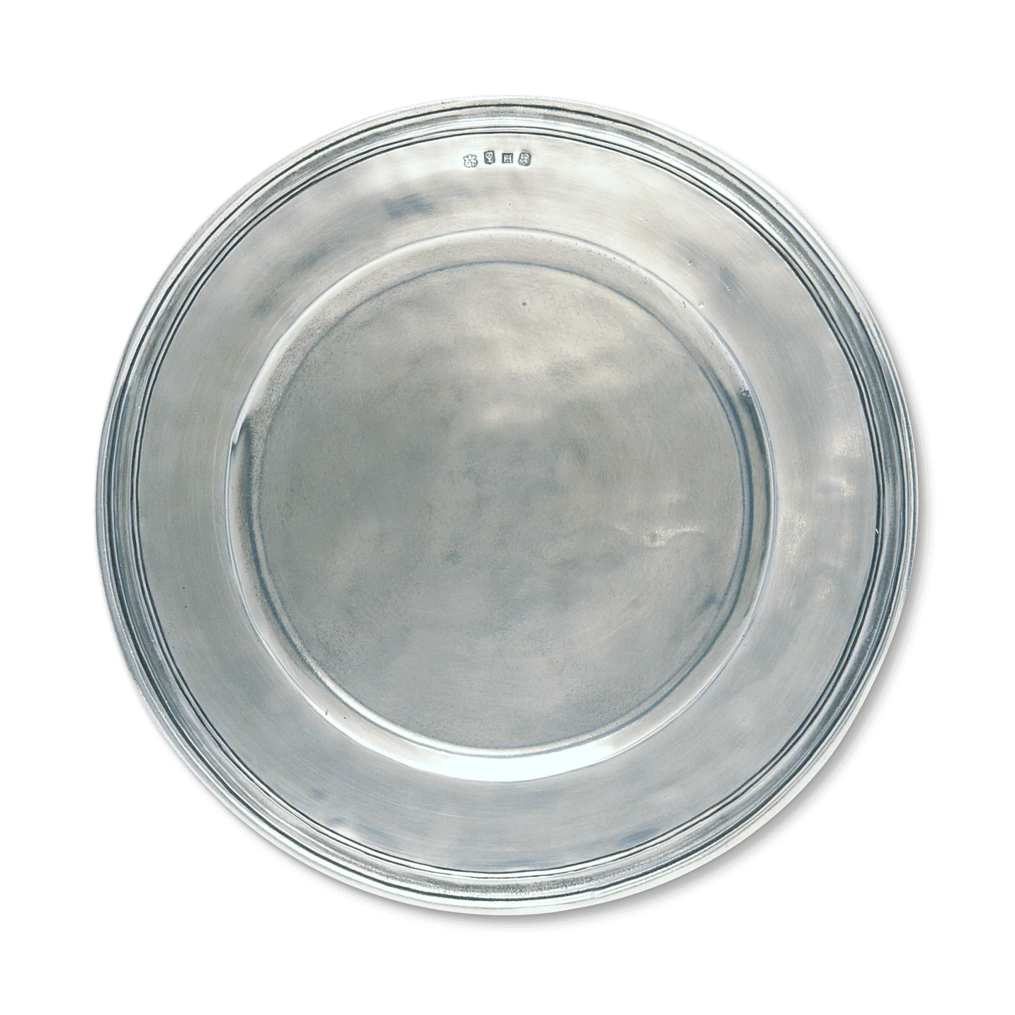 MATCH Pewter Large Scribed Rim Charger