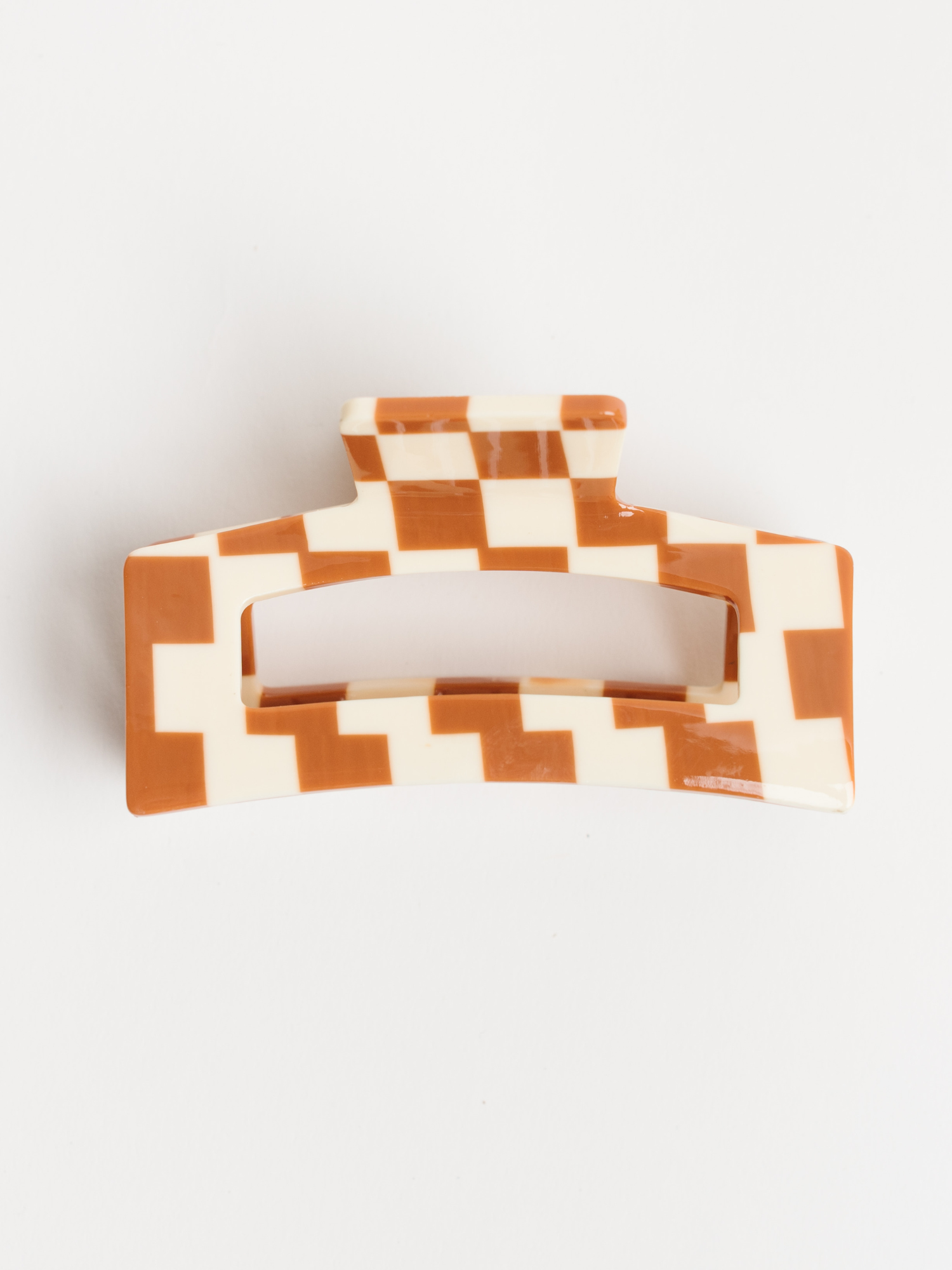 Eco Checkered Hair Claw