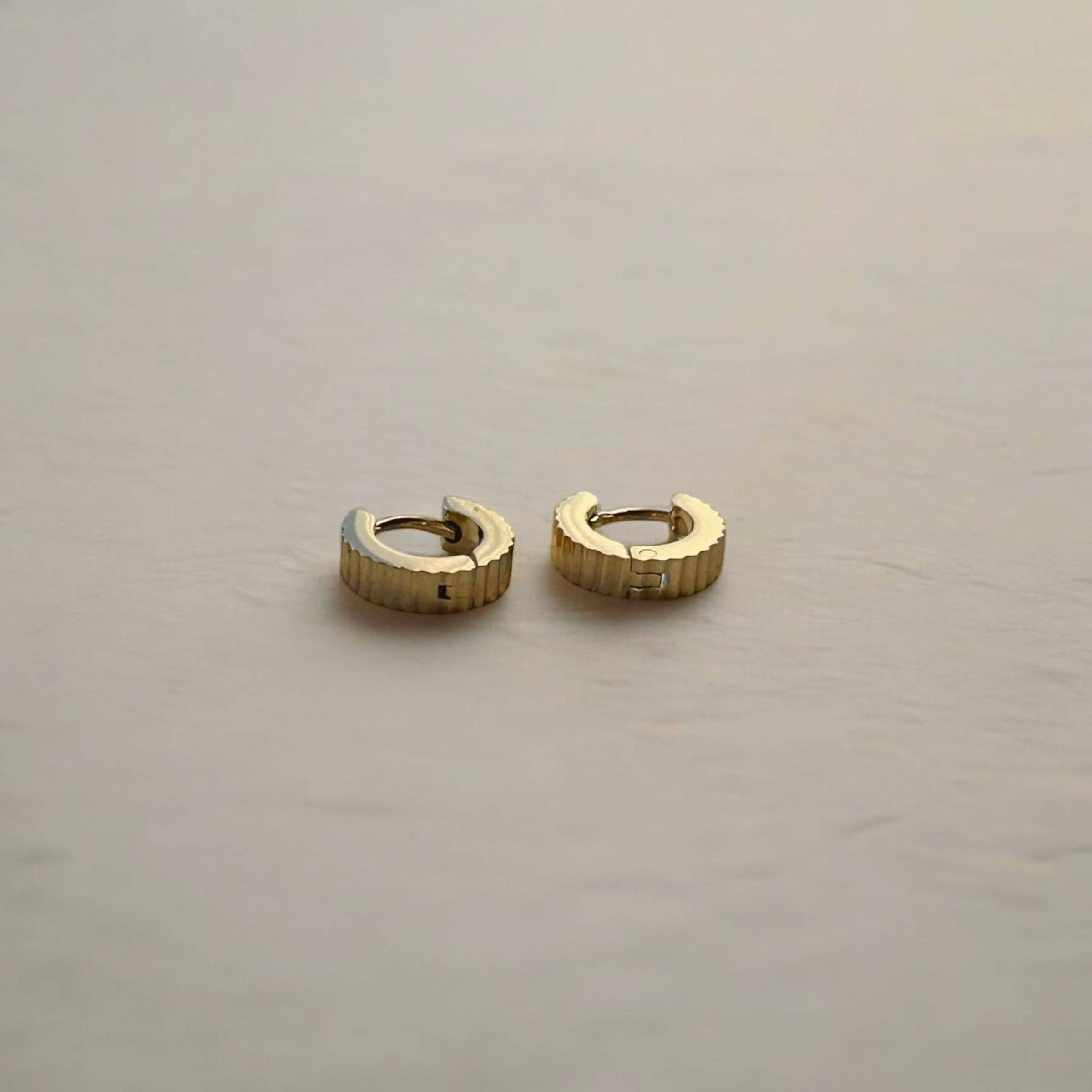 Gemma Huggie Hoops