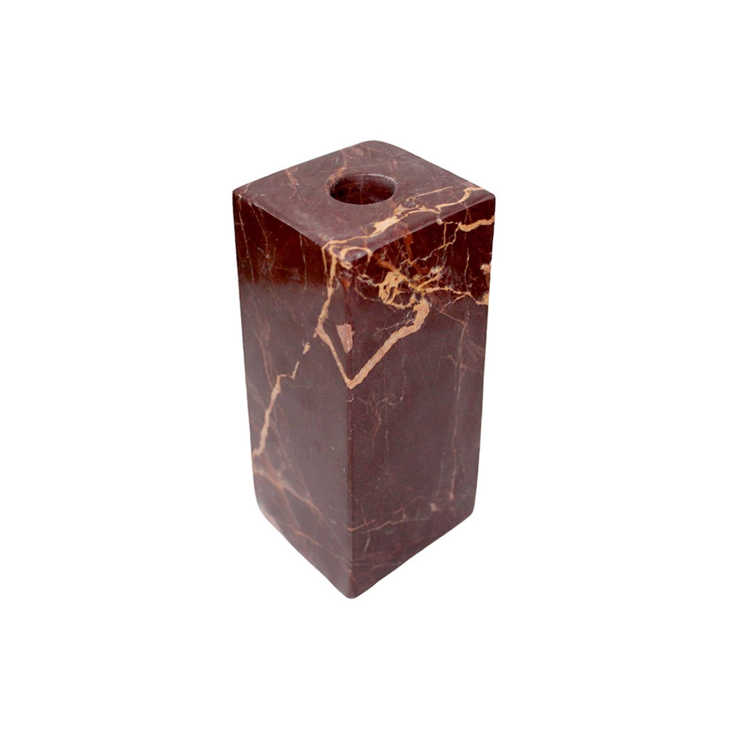 Red Levanto Large Square Candle Holder