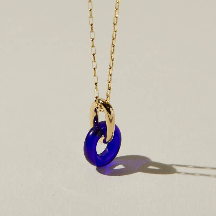 Cobalt Ring Necklace