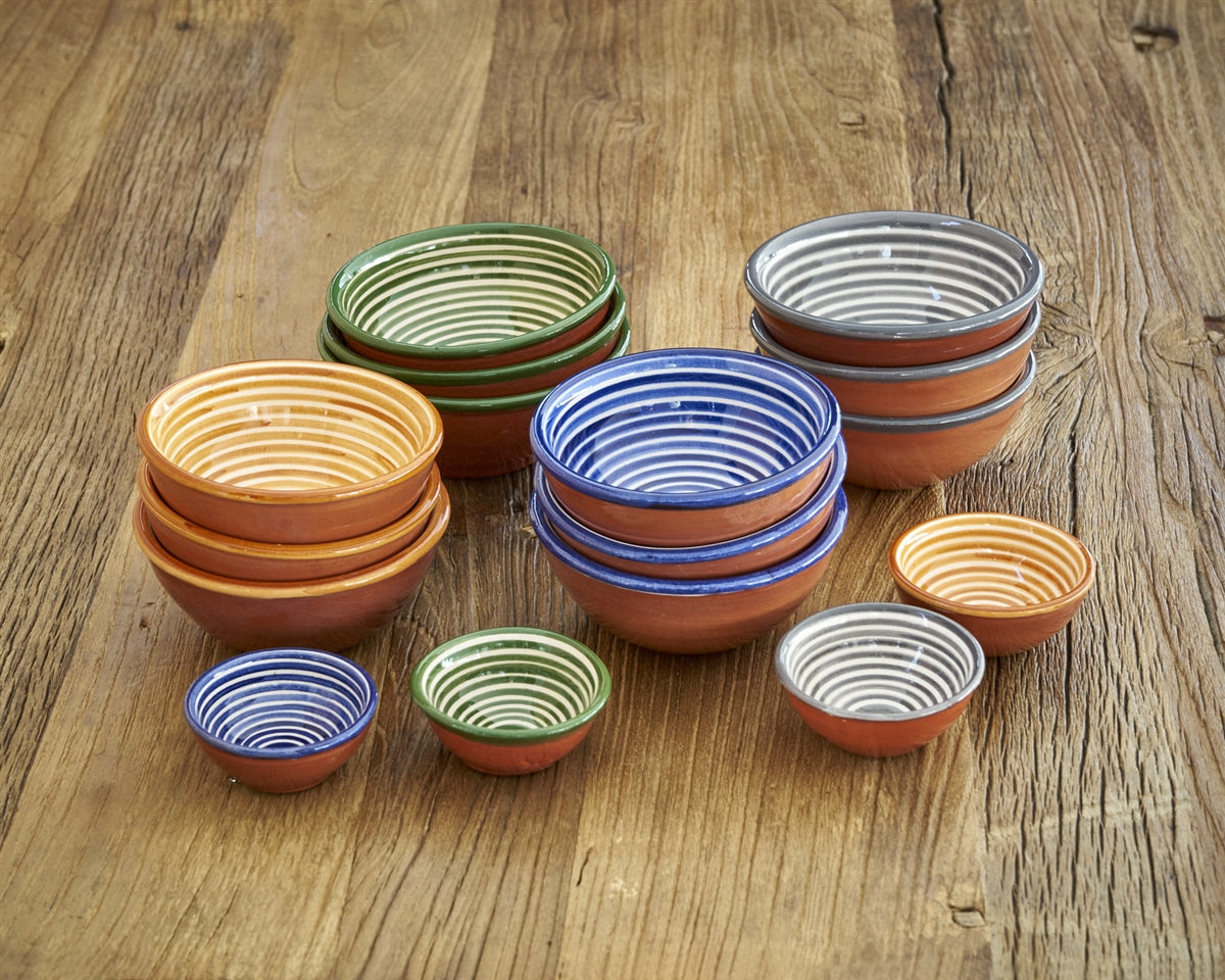 Small Striped Terracotta Bowl